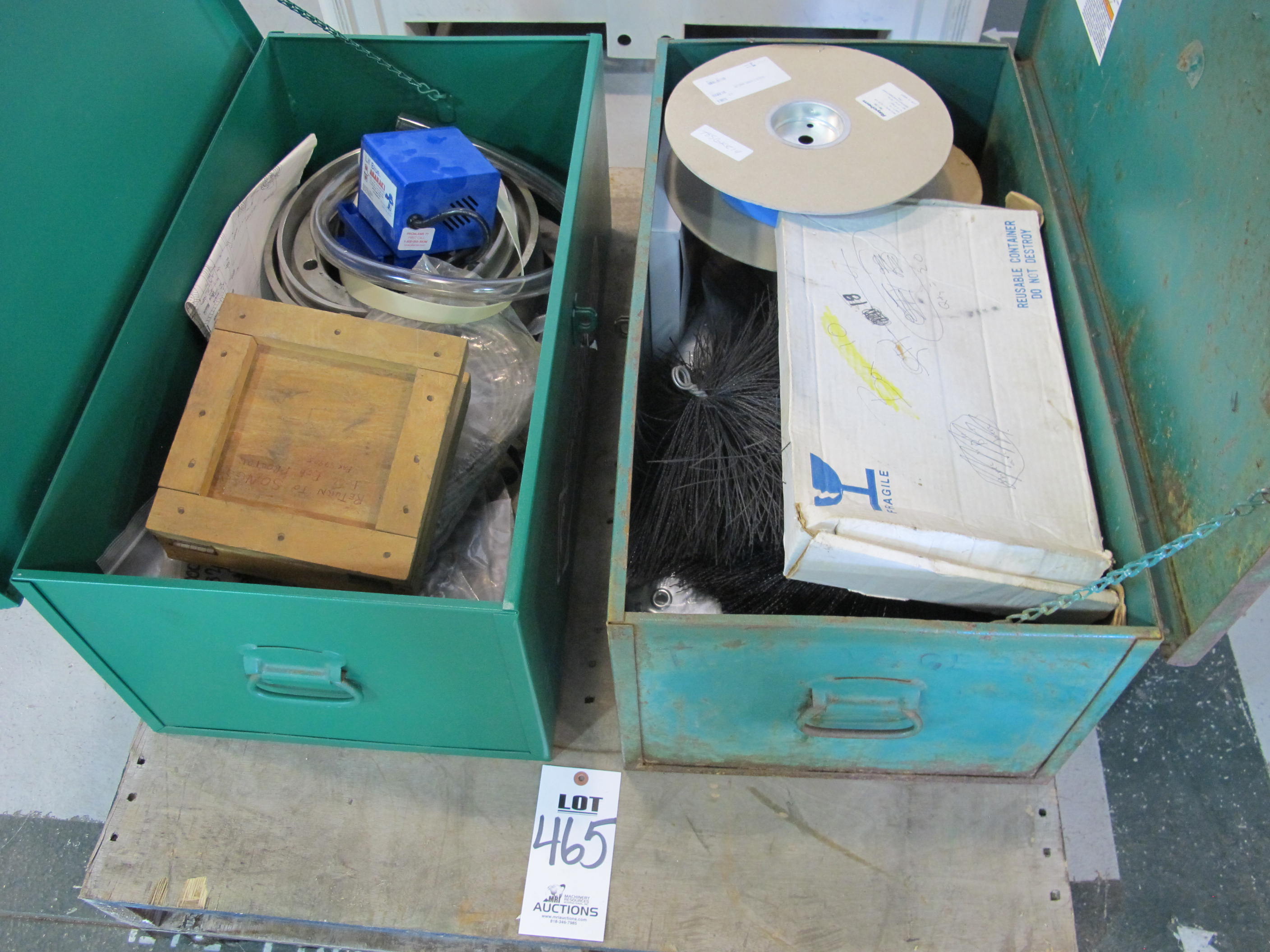 LOT (2) GREENLEE TOOL BOXES W/ CONTENTS (G-49) LOADING & HANDLING FEE $15-