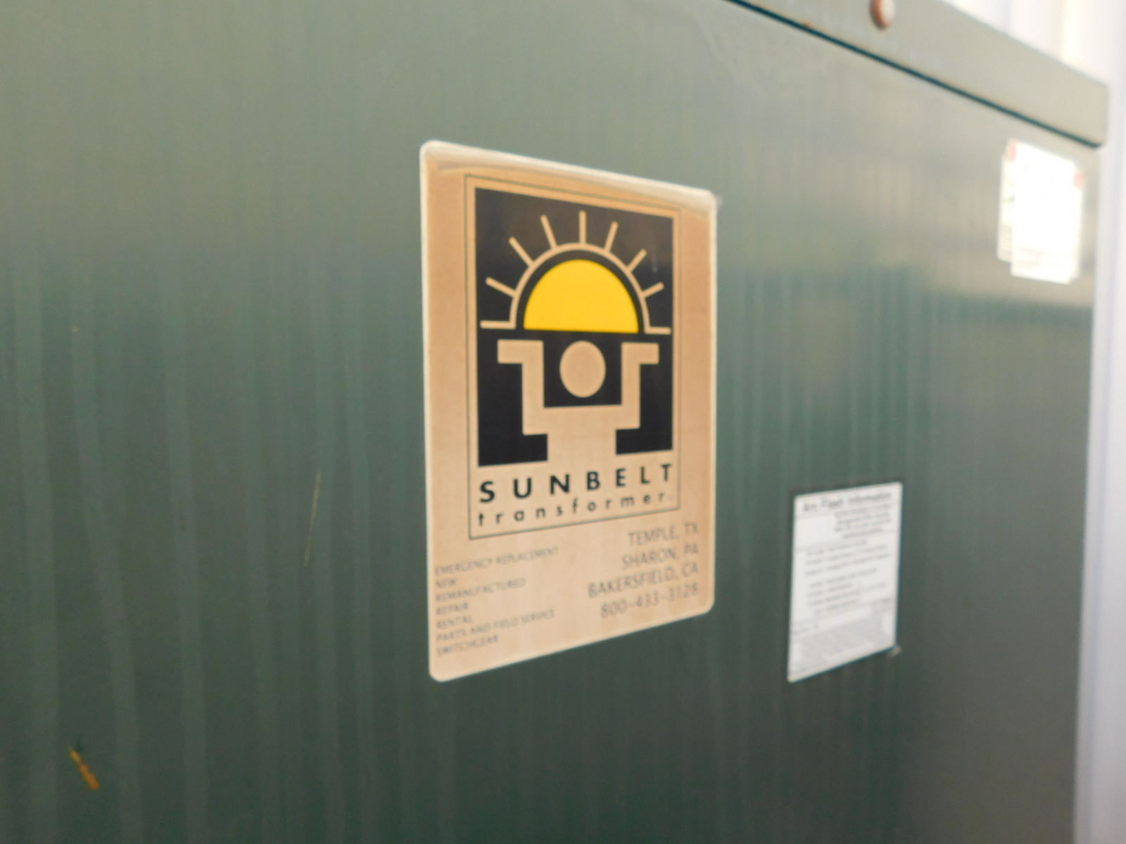 SUNBELT TRANSFORMER, W/COOLING FINS-466