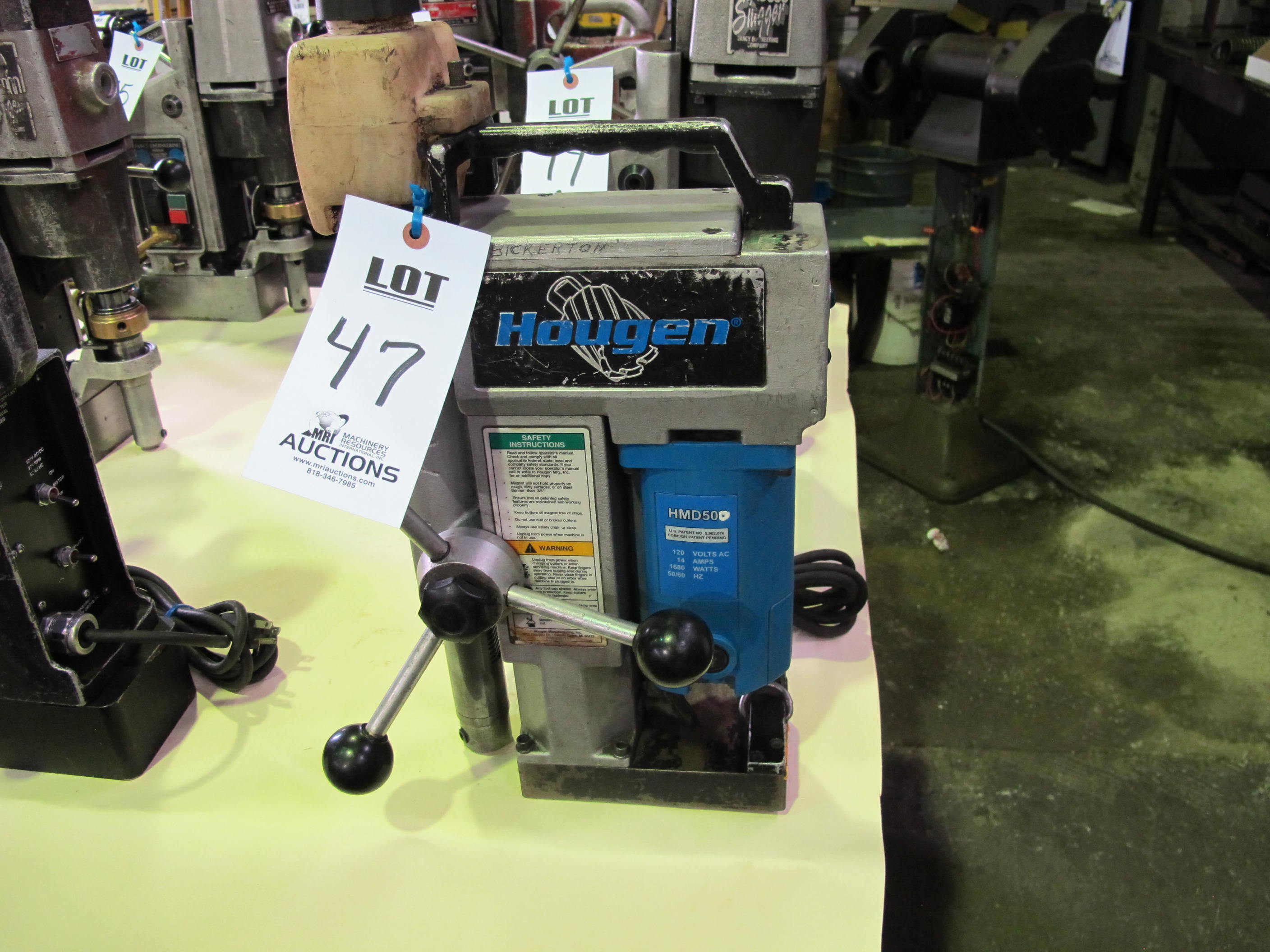 HOUGEN MODEL-HMD50 MAGNETIC DRILL PRESS
S/N: 188430-47