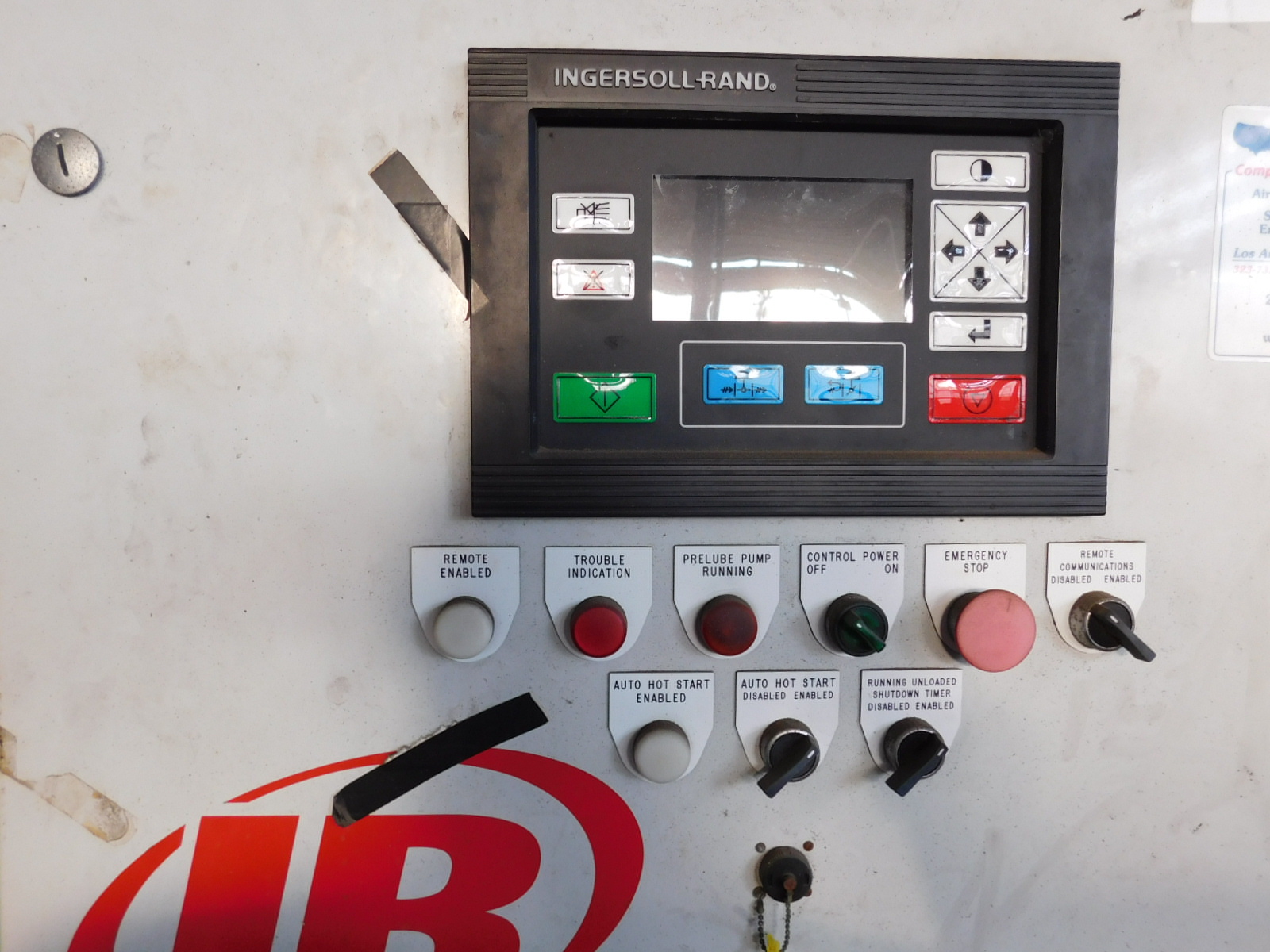 1988 INGERSOLL RAND CENTEC AIR COMPRESSOR, TYPE CV1A5M2, S/N M88-4446-473