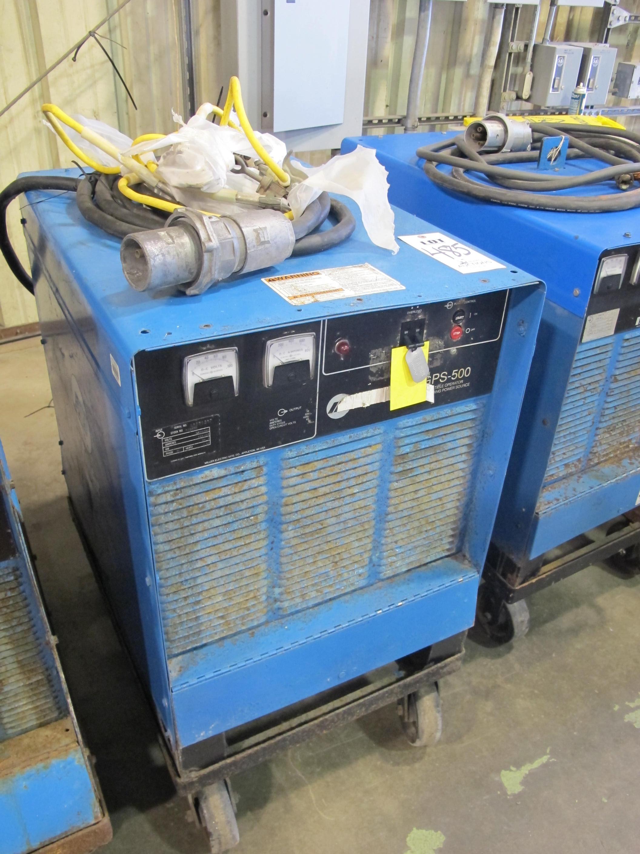 MILLER MODEL GPS-500 PORTABLE WELDING POWER SOURCE (G-49) LOADING & HANDLING FEE $15-