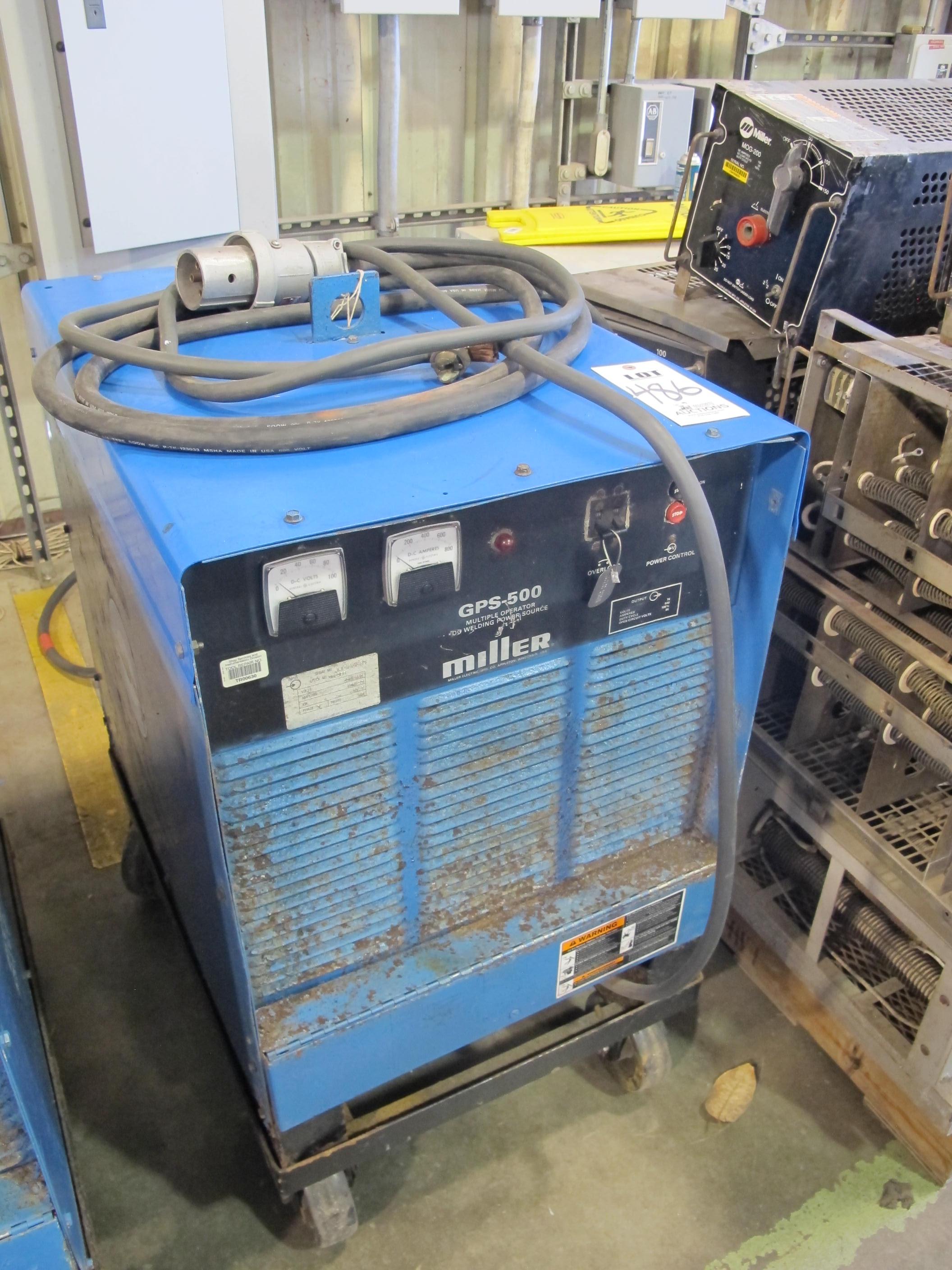 MILLER MODEL GPS-500 PORTABLE WELDING POWER SOURCE (G-49) LOADING & HANDLING FEE $15-