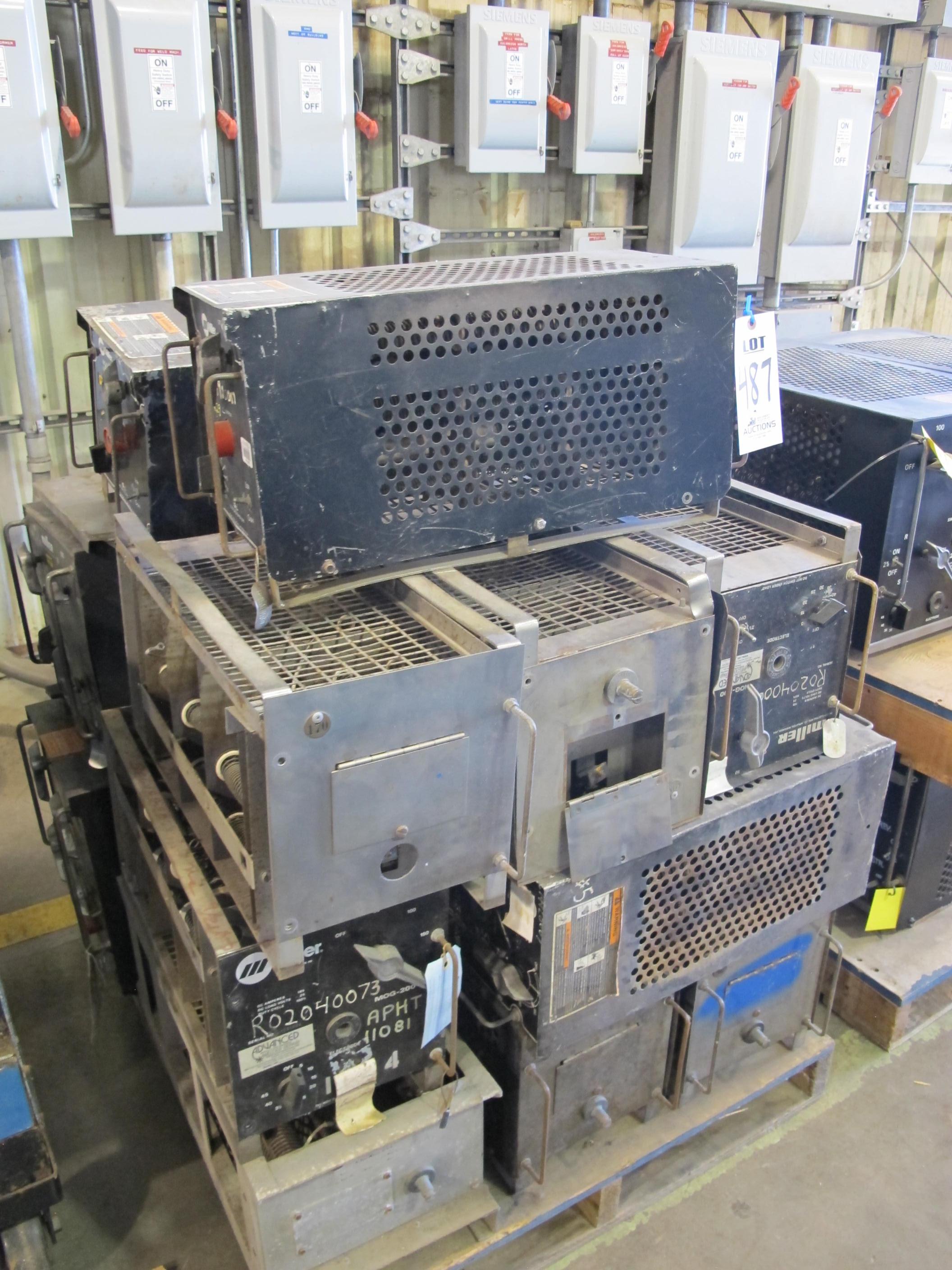 LOT ASSORTED MILLER WELDERS (G-49) LOADING & HANDLING FEE $15-