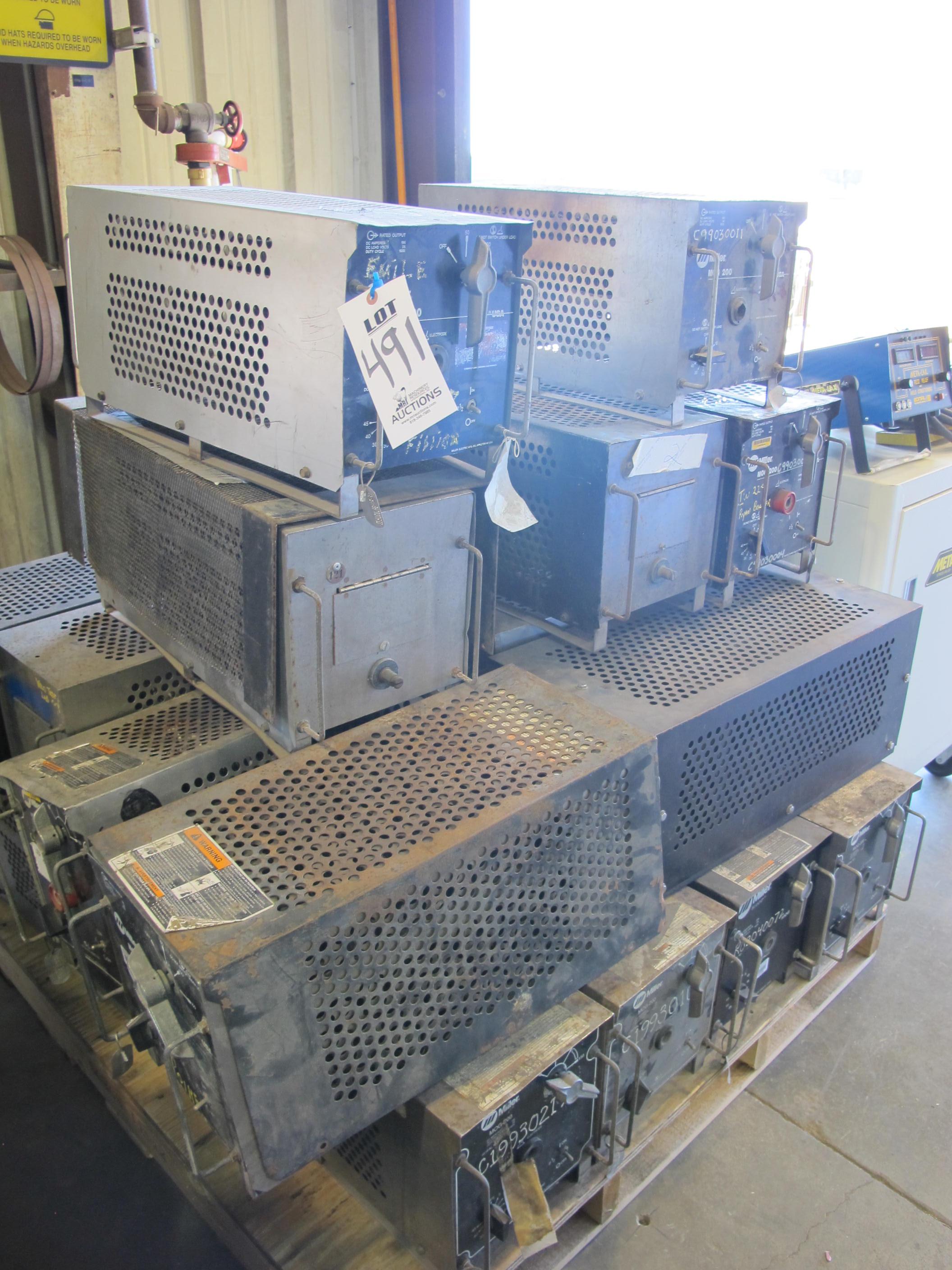 LOT (19) MILLER MODEL MOG-200 WELDERS (G-49) LOADING & HANDLING FEE $15-