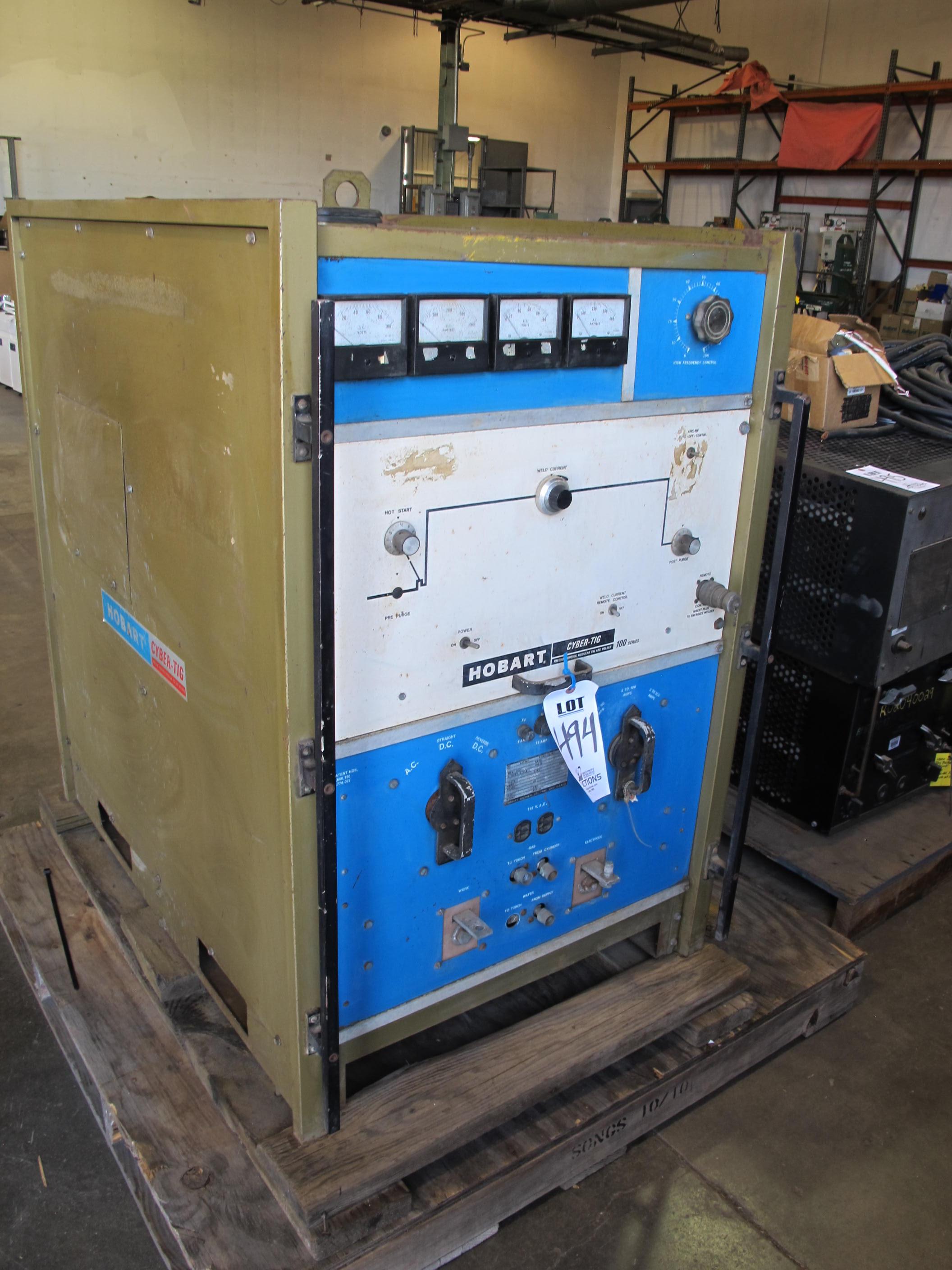 HOBART CYBER-TIG 100 SERIES TIG WELDER (G-49) LOADING & HANDLING FEE $15-