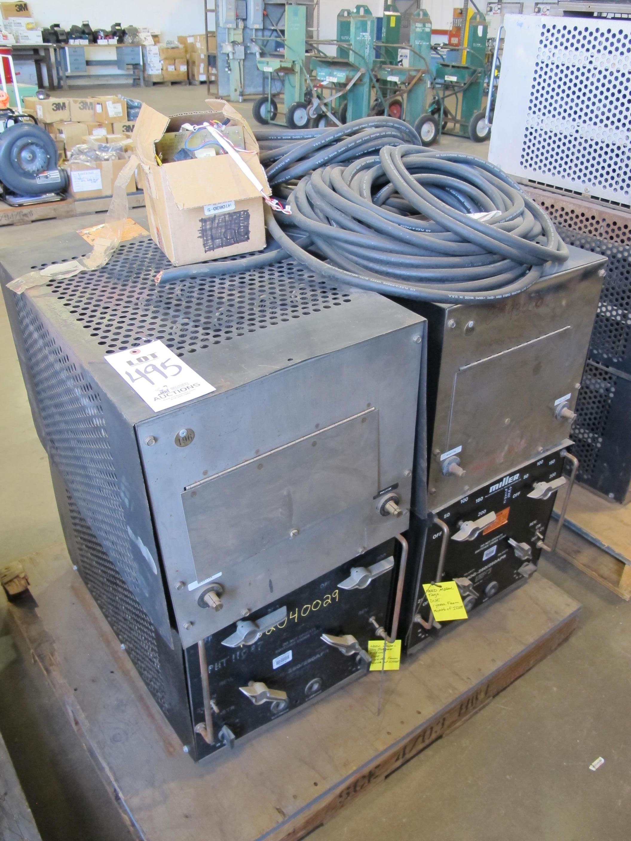 LOT (4) MILLER MODEL MOG-250/250APR WELDERS (G-49) LOADING & HANDLING FEE $15-