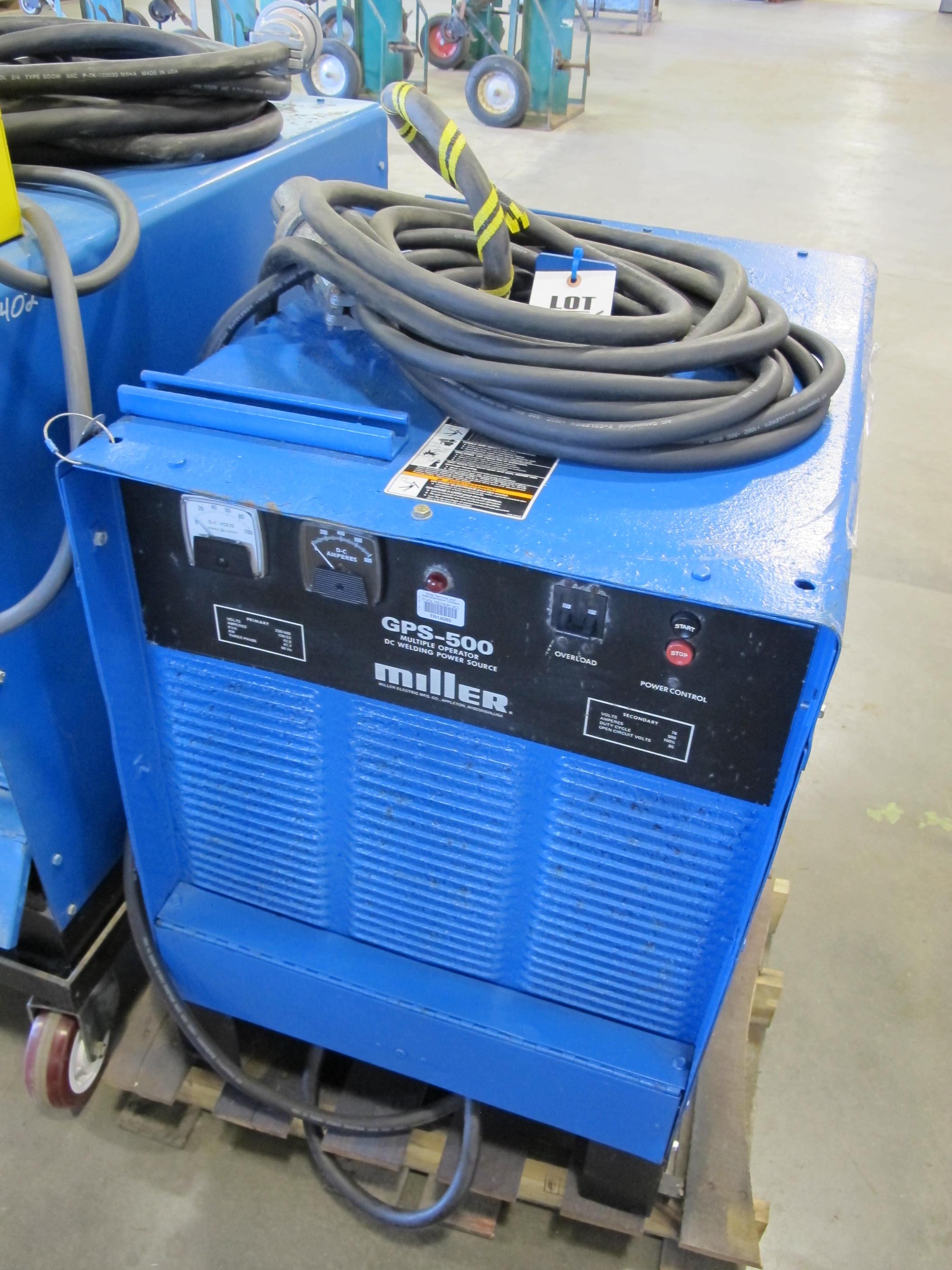 MILLER MODEL GPS-500 WELDING POWER SOURCE (G-49) LOADING & HANDLING FEE $15-