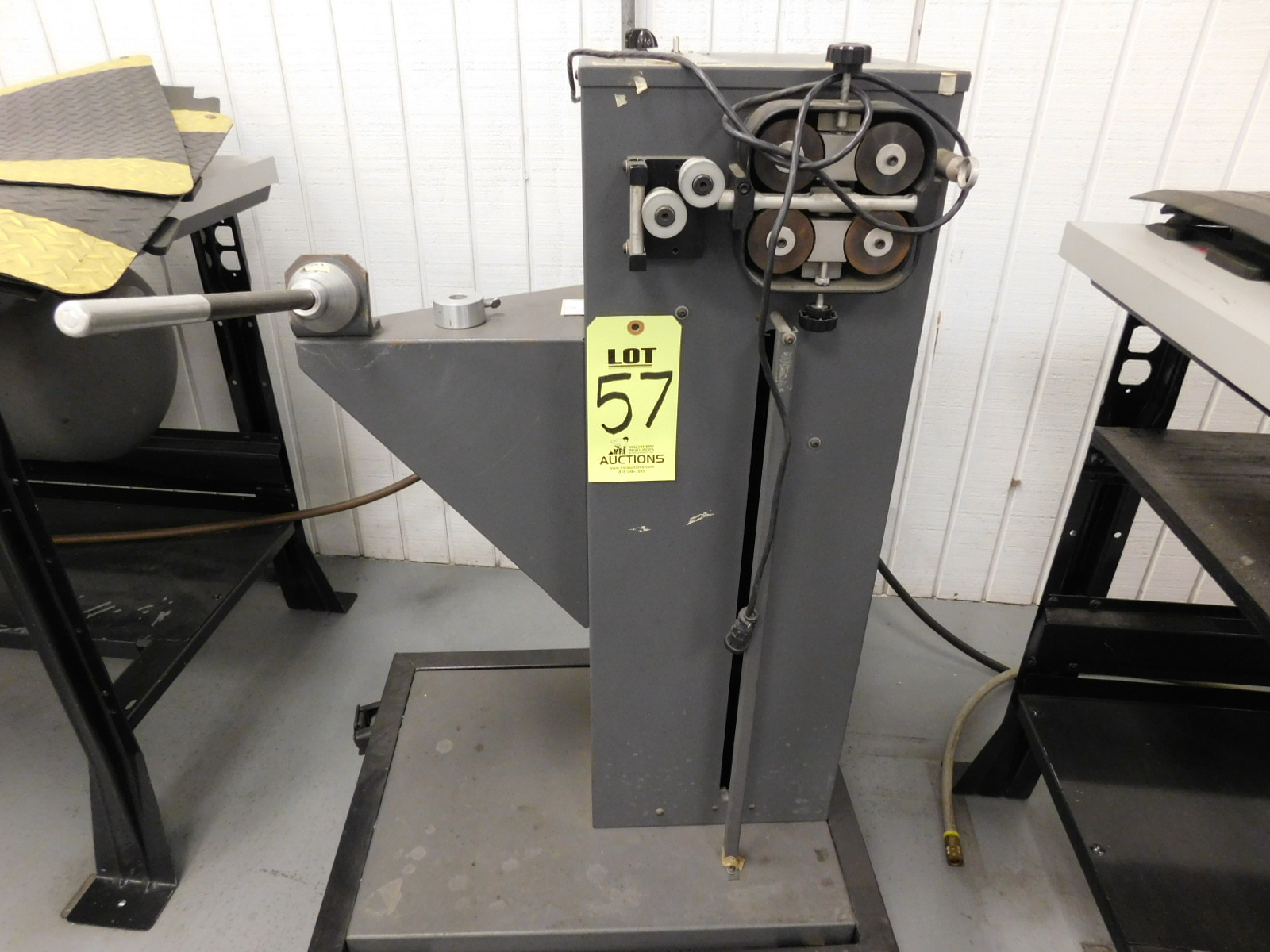 PALLET OF MISC. ITEMS TO INCLUDE (2) HAND PRESSES, & (2) MOREHOUSE RING DYNOMOMETERS (SEE PHOTO)-51