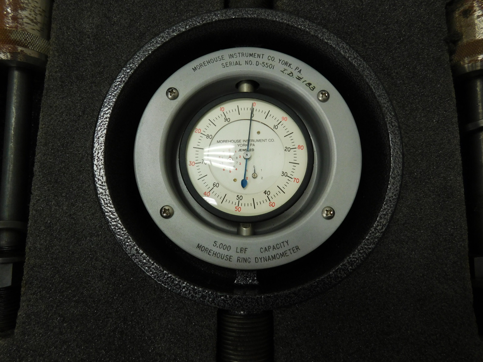 PALLET OF MISC. ITEMS TO INCLUDE (2) HAND PRESSES, & (2) MOREHOUSE RING DYNOMOMETERS (SEE PHOTO)-51