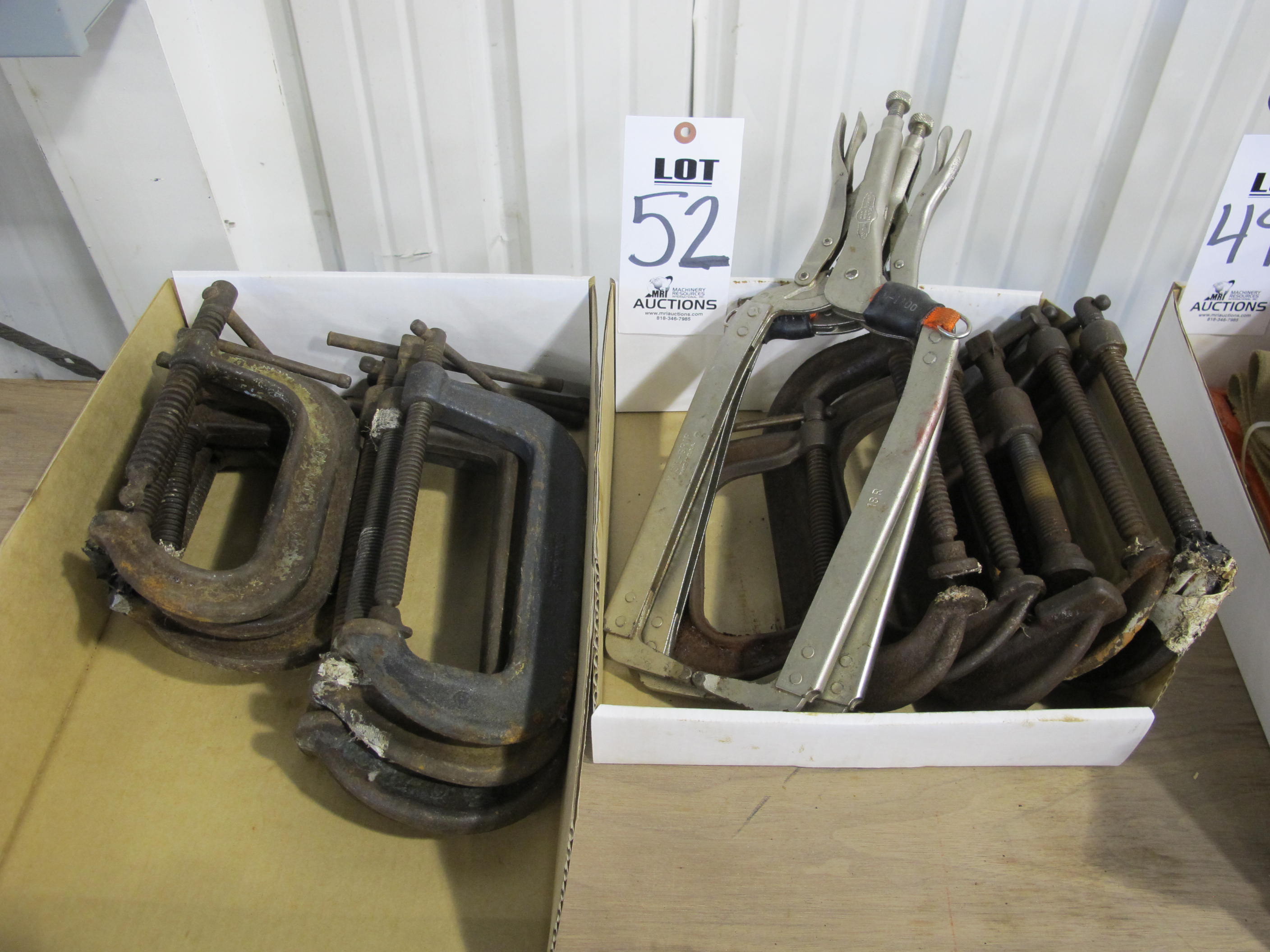 LOT ASSORTED C CLAMPS (G-49) LOADING & HANDLING FEE $5-