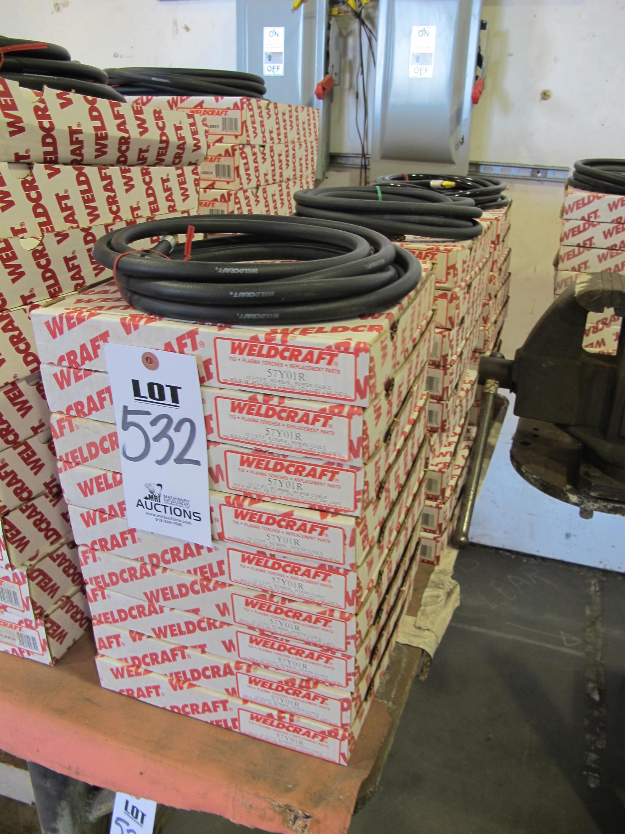LOT WELDCRAFT RUBBER POWER CABLE (G-49) LOADING & HANDLING FEE $5-