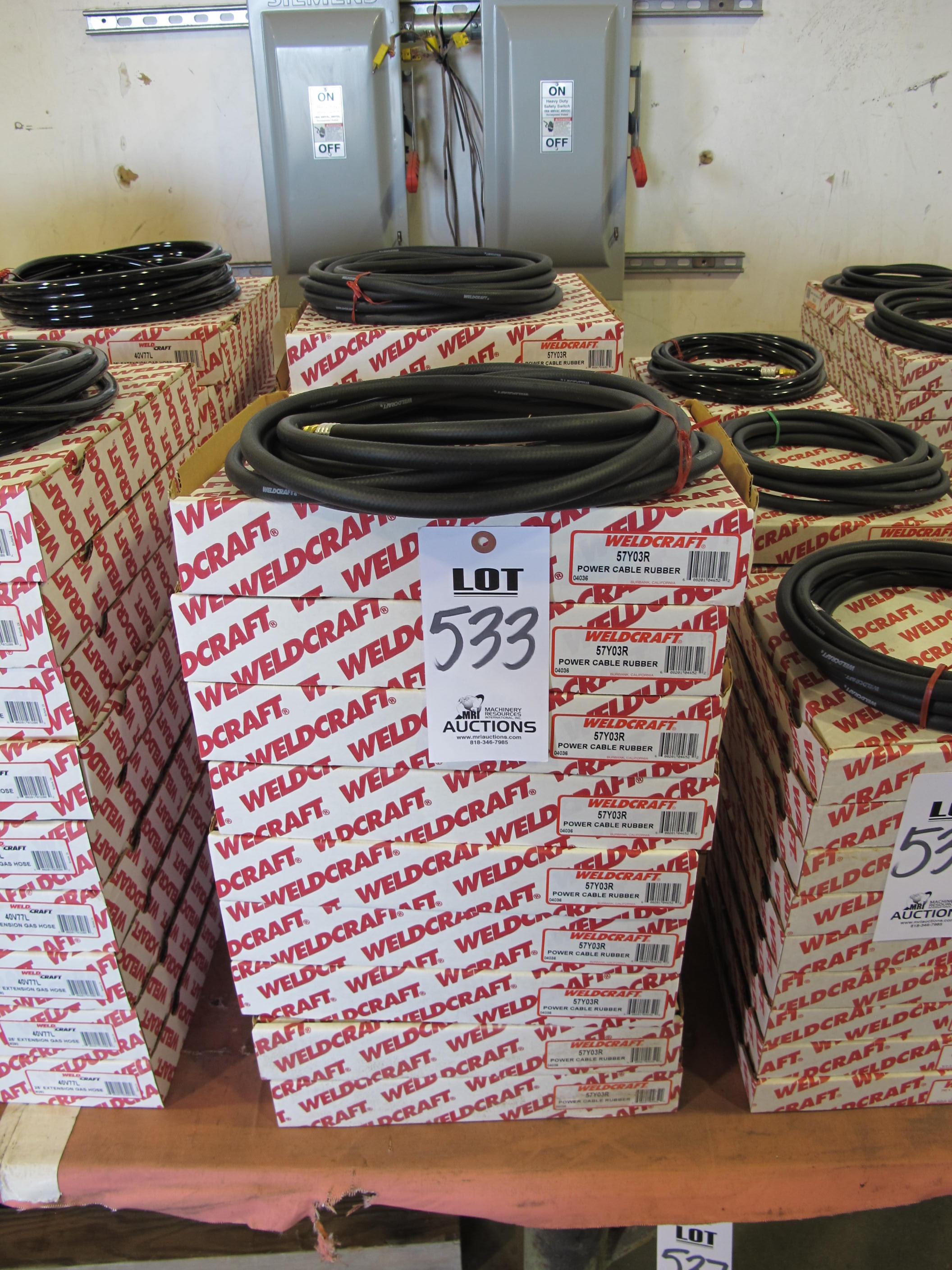 LOT WELDCRAFT RUBBER POWER CABLE (G-49) LOADING & HANDLING FEE $5-