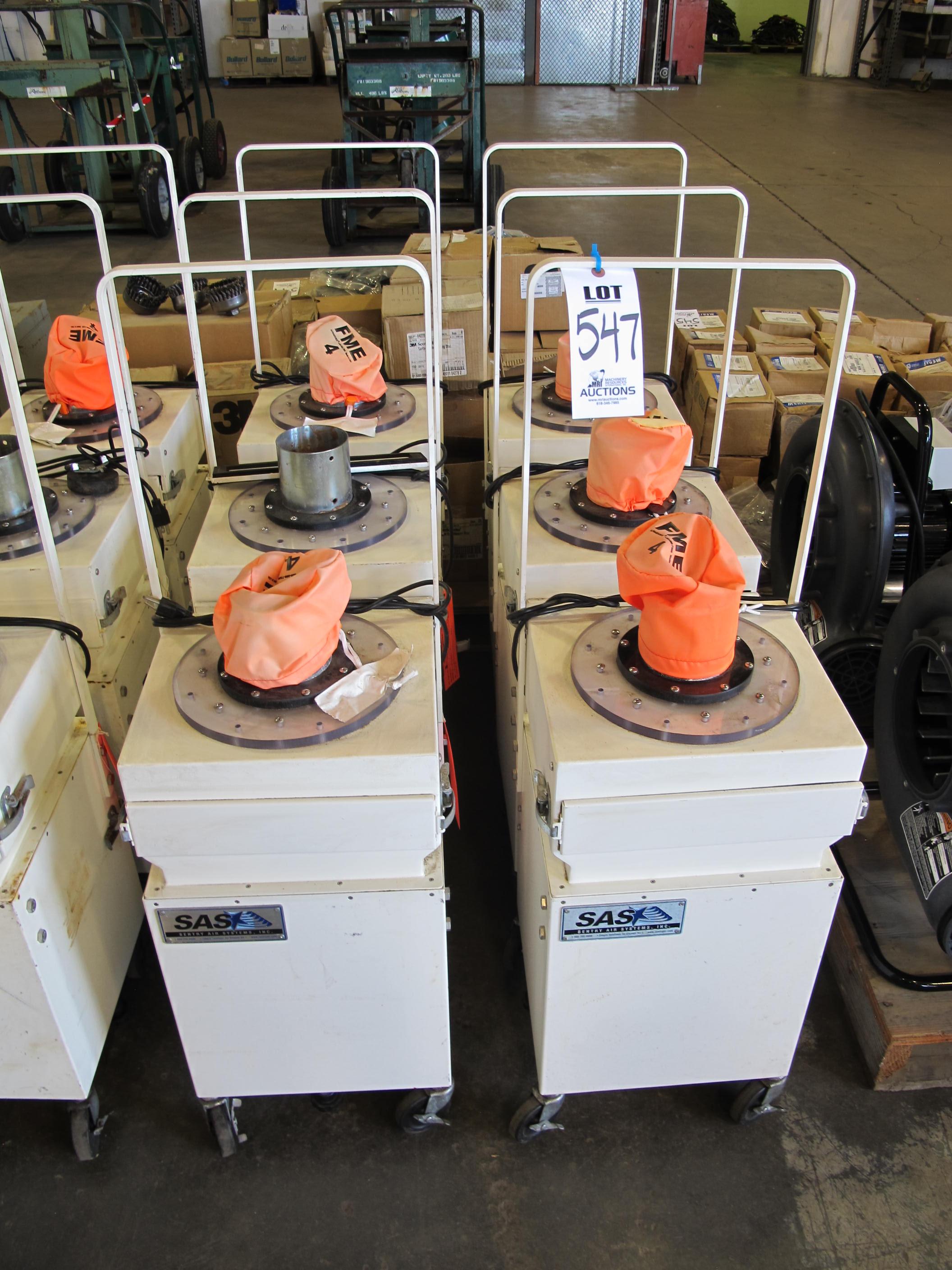 LOT (6) SENTRY AIR SYSTEMS PORTABLE AIR FLOW SYSTEMS (G-49) LOADING & HANDLING FEE $15-