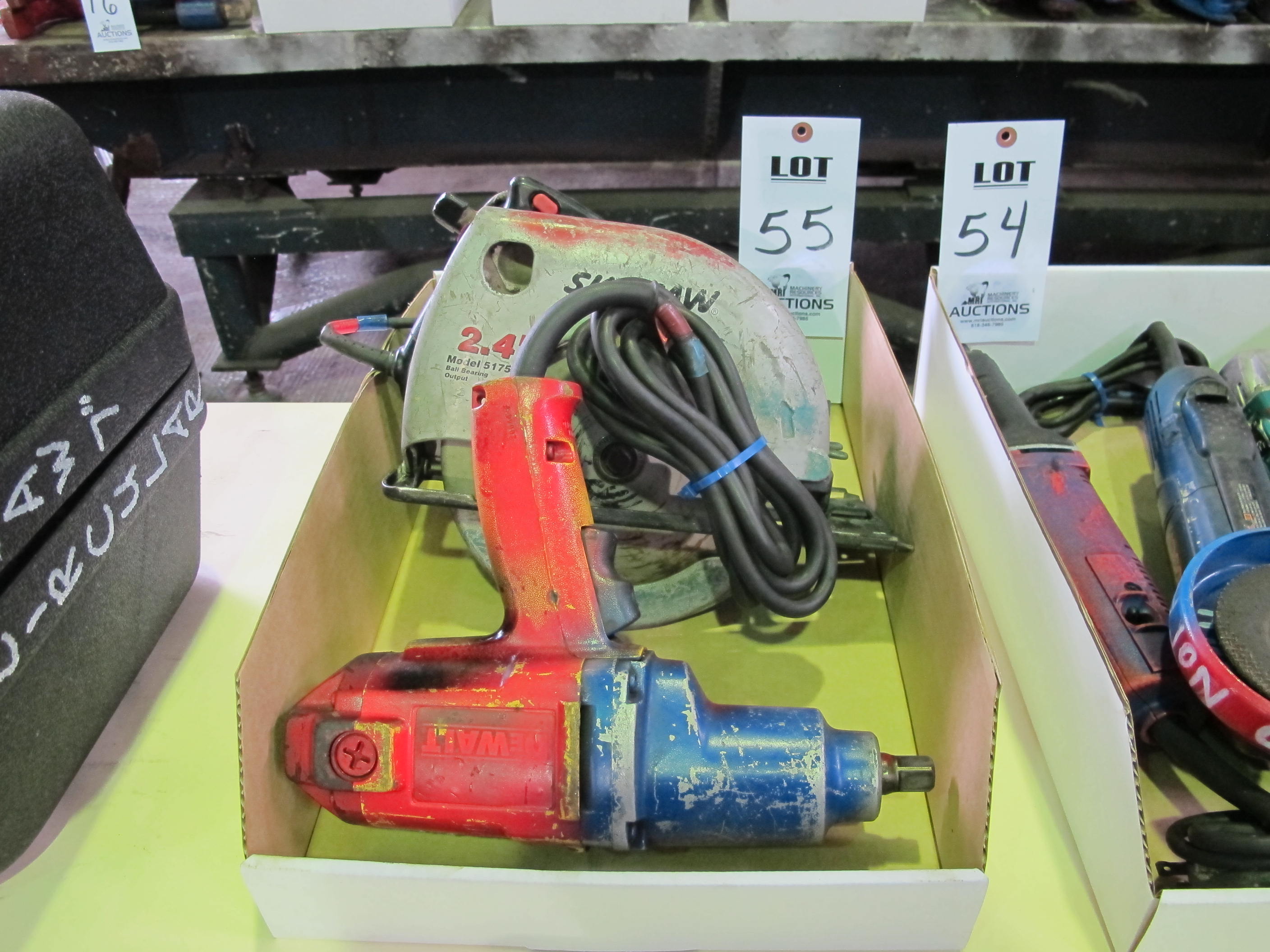 ASSORTED ELECTRIC HAND TOOLS-55