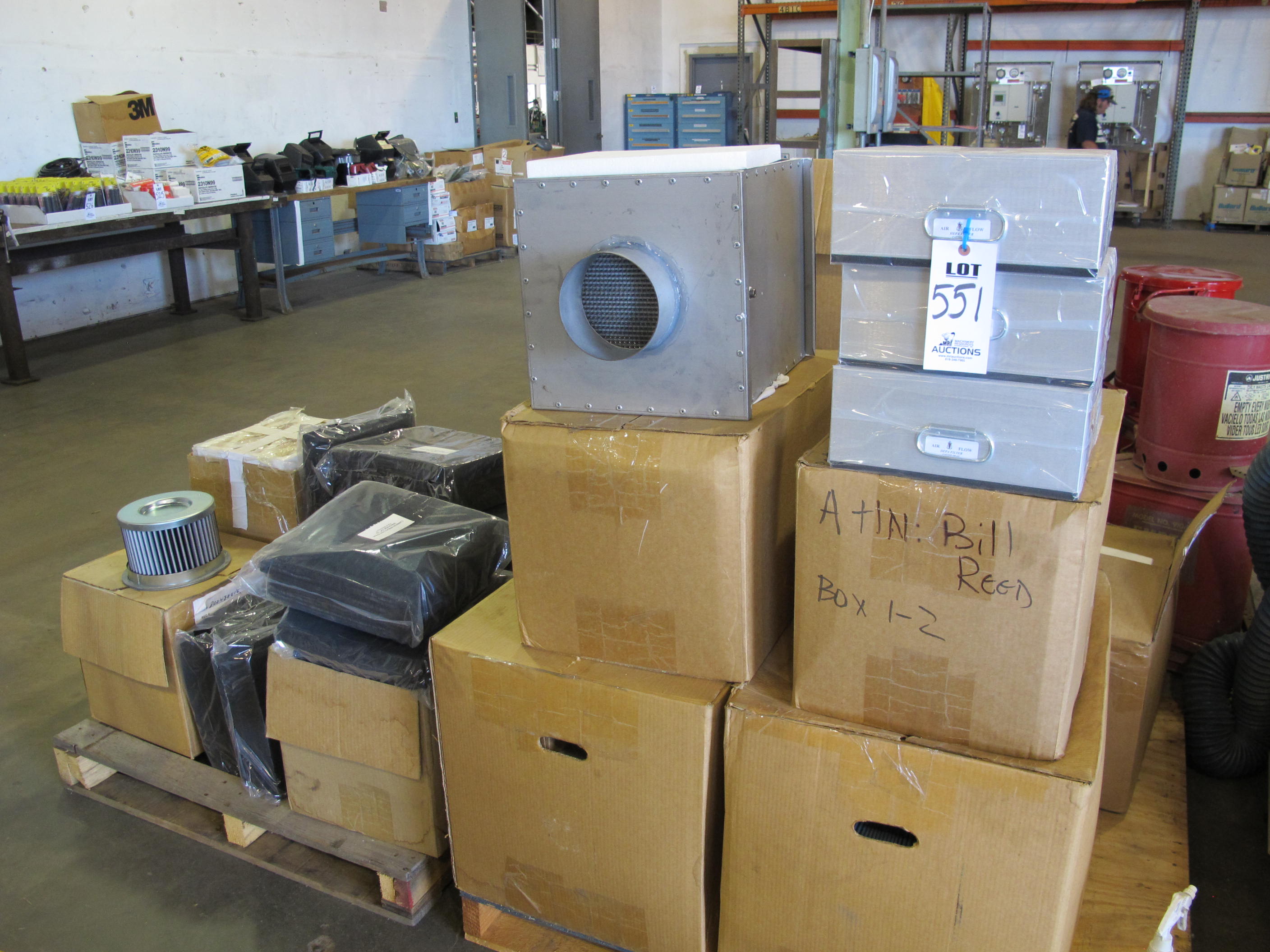 LOT ASSORTED AIR FLOW FILTERS, HOSES AND PADS (G-49) LOADING & HANDLING FEE $30-