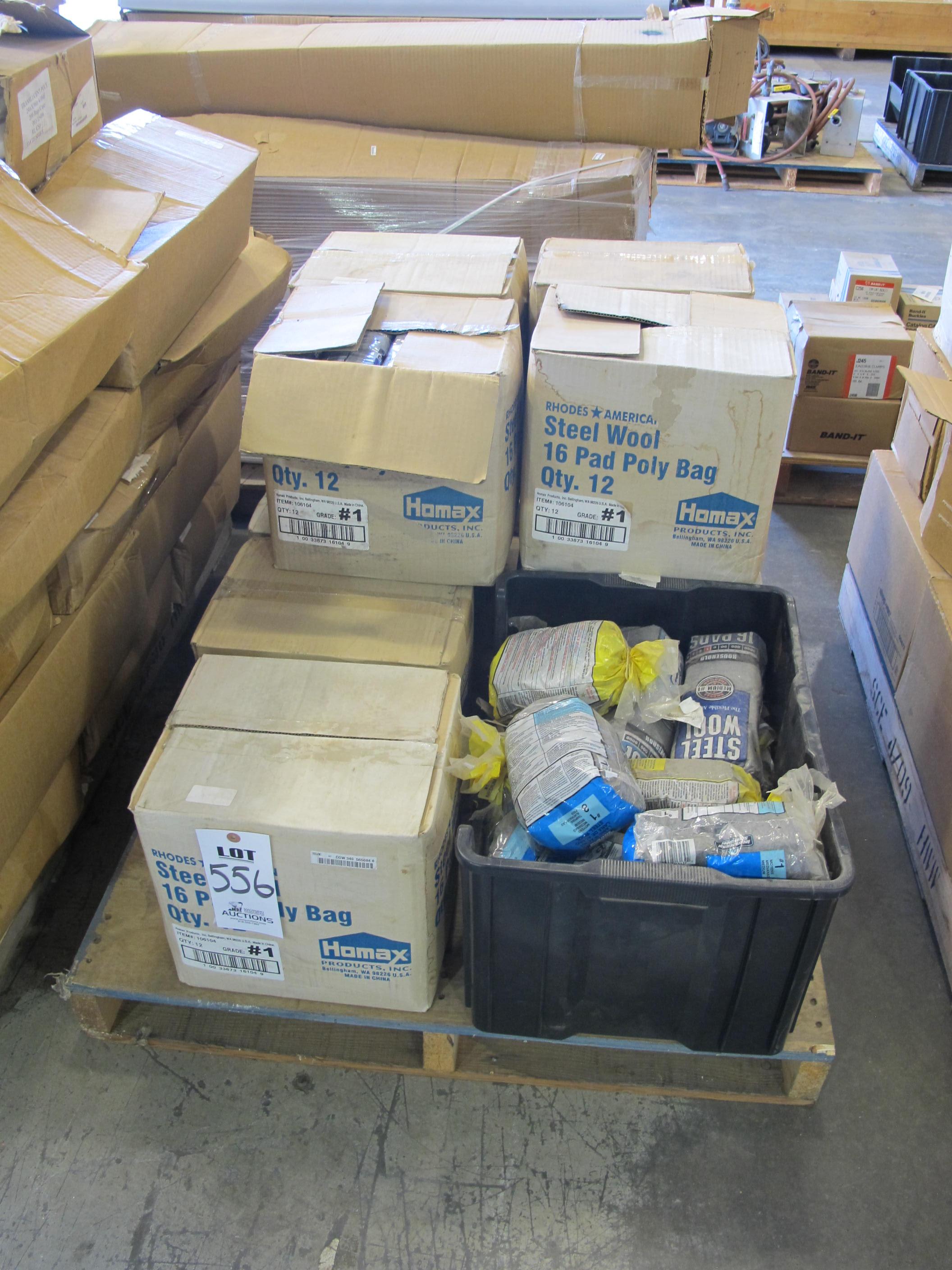 LOT ASSORTED STEEL WOOL (G-49) LOADING & HANDLING FEE $15-