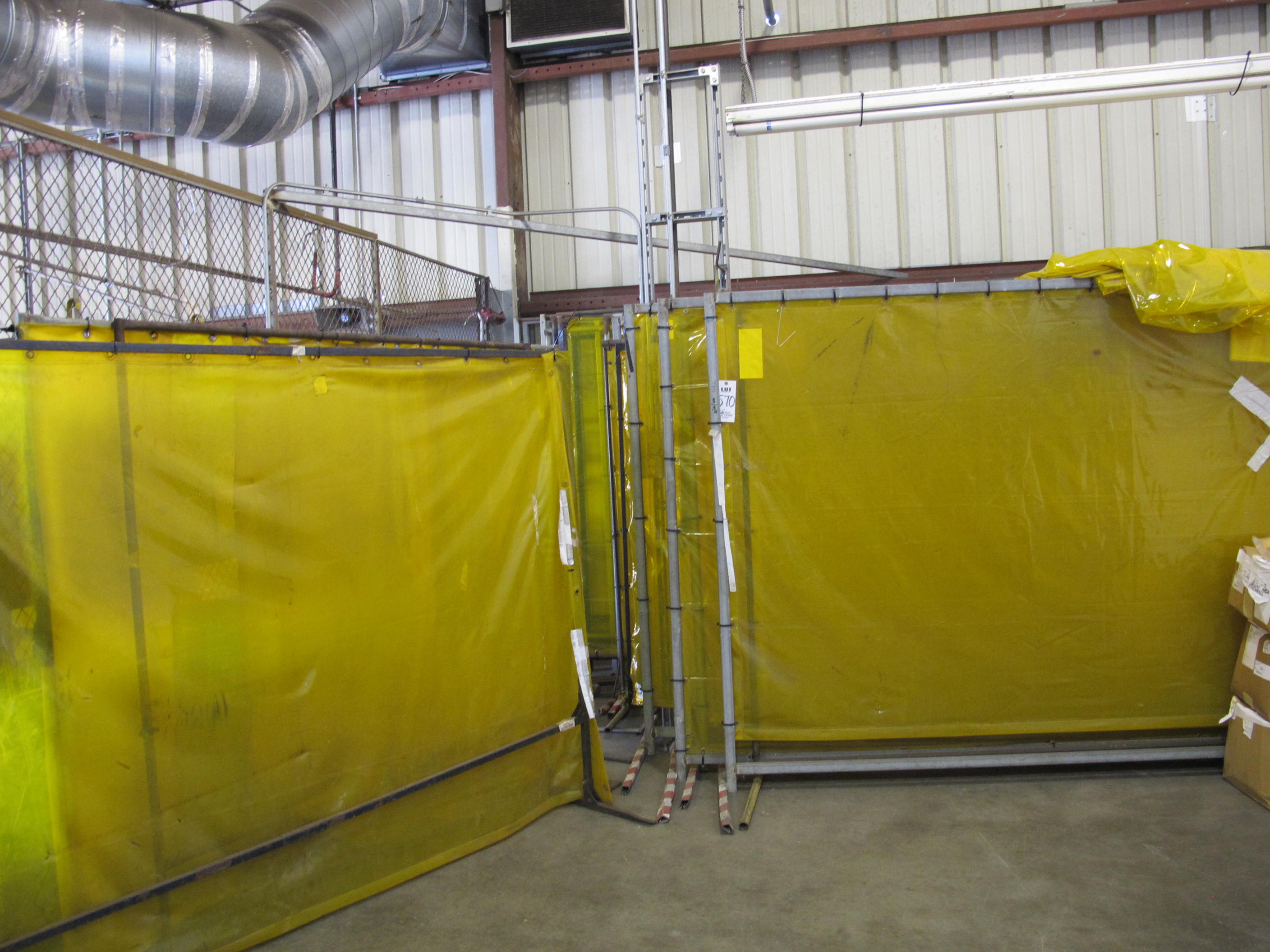 LOT WELDING CURTAINS (G-49) LOADING & HANDLING FEE $50-