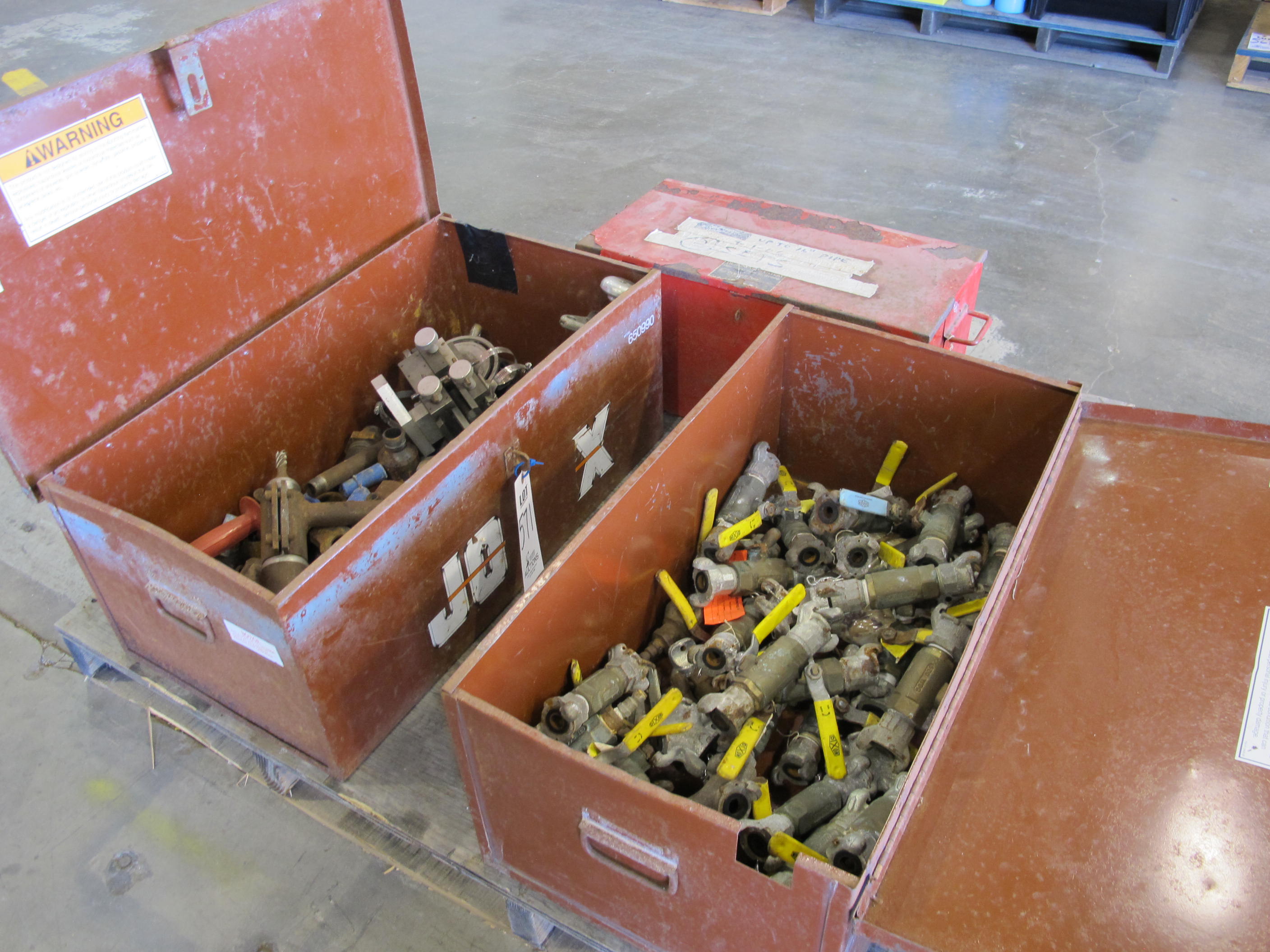 LOT (3) JOB BOXES W/ CONTENTS (G-49) LOADING & HANDLING FEE $15-