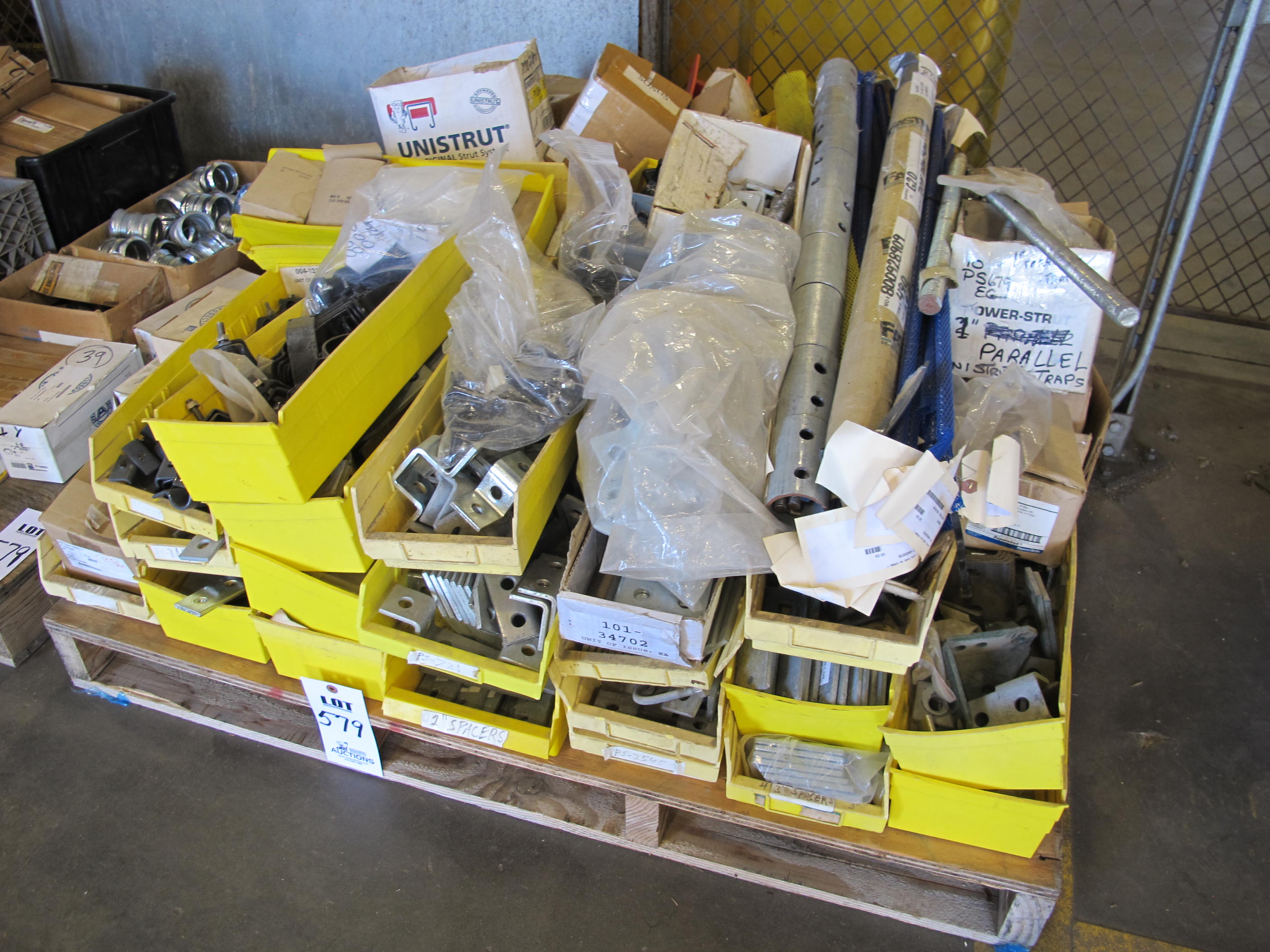 LOT (4) PALLETS ASSORTED ELECTRICAL SUPPLIES (G-49) LOADING & HANDLING FEE $60-