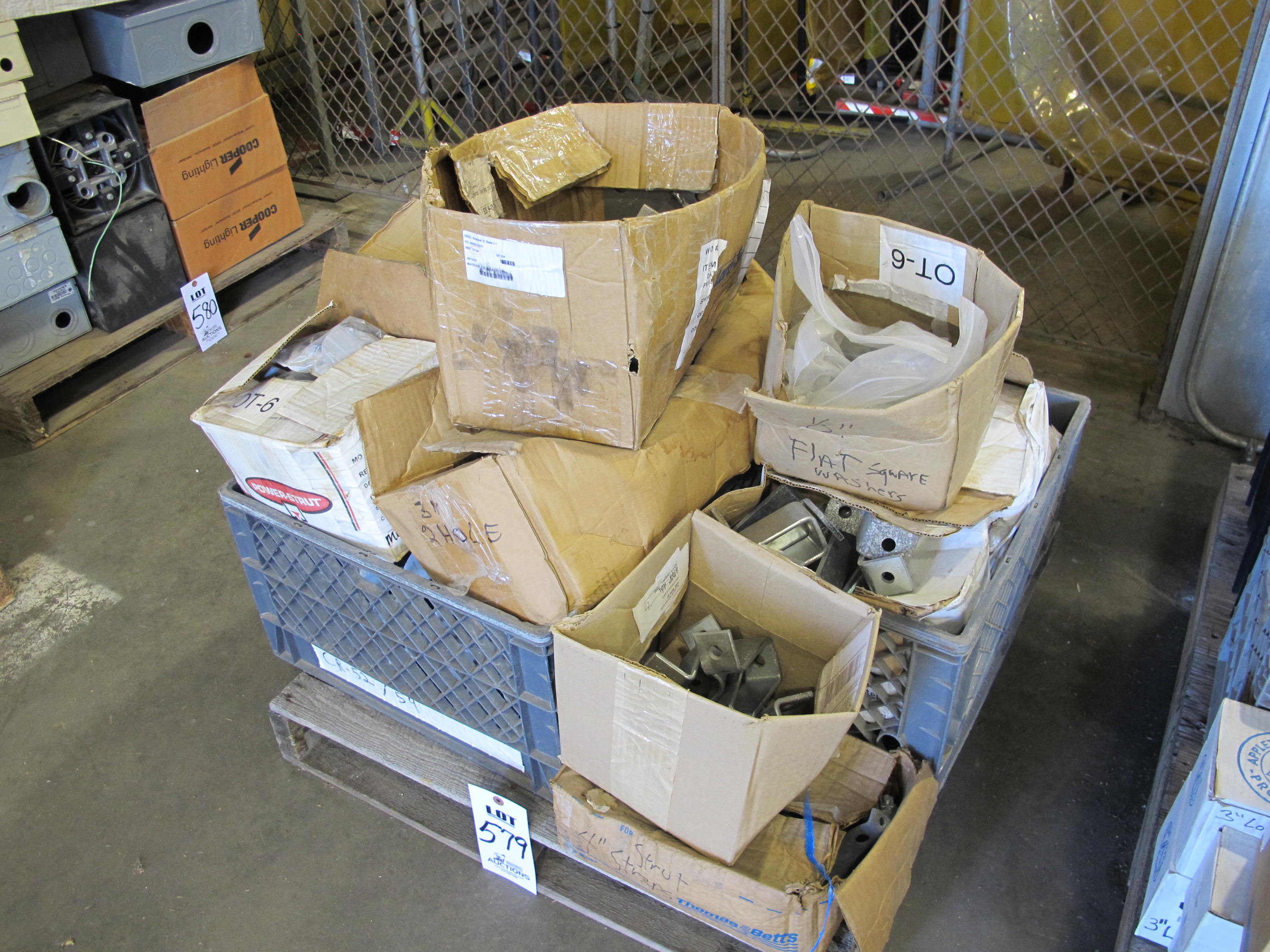 LOT (4) PALLETS ASSORTED ELECTRICAL SUPPLIES (G-49) LOADING & HANDLING FEE $60-