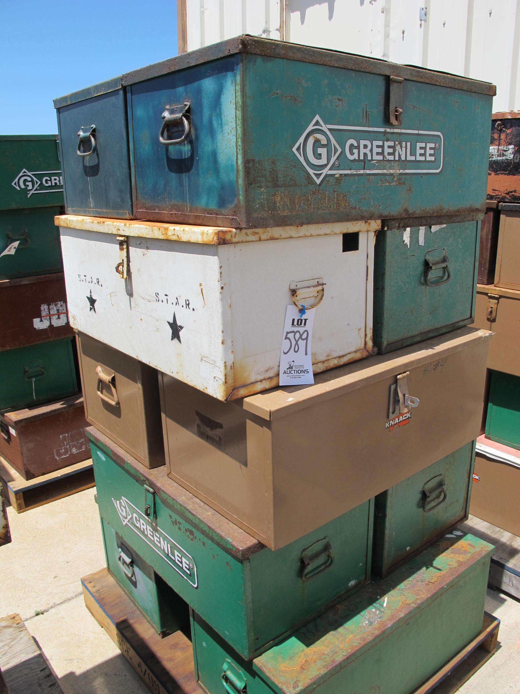 LOT (10) ASSORTED JOB BOXES (G-49) LOADING & HANDLING FEE $15-