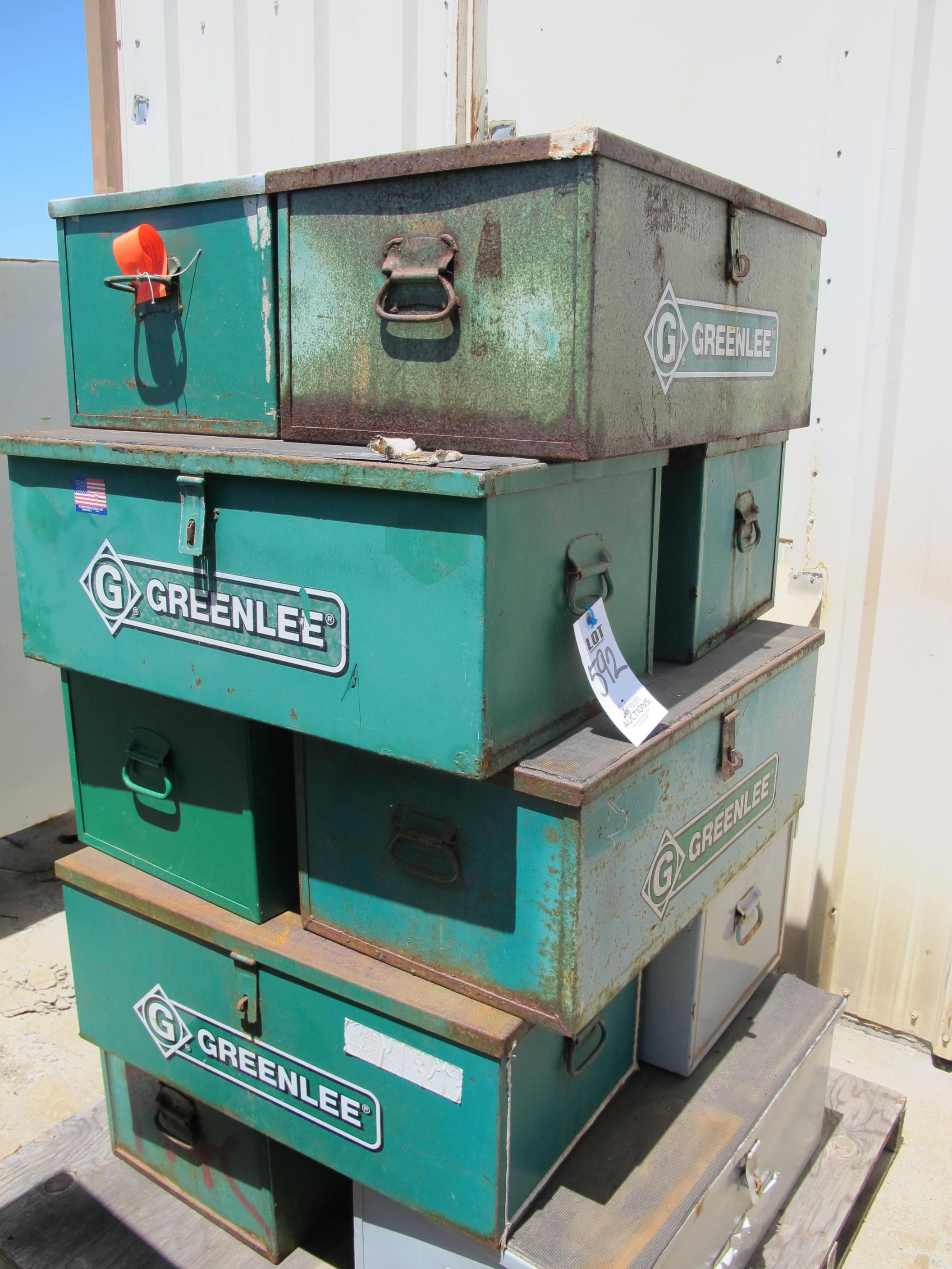LOT (10) ASSORTED JOB BOXES (G-49) LOADING & HANDLING FEE $15-