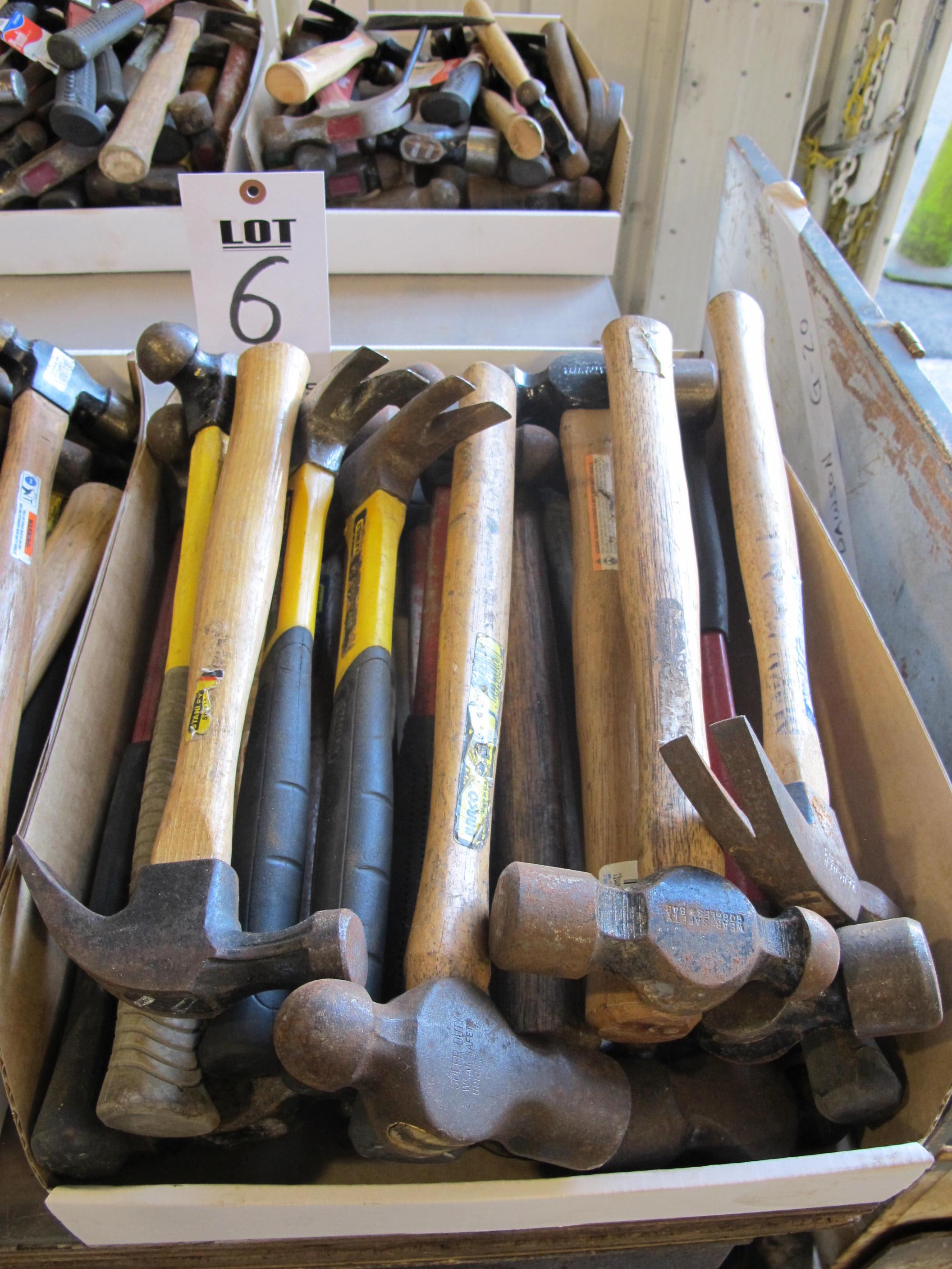 LOT ASSORTED HAMMERS (G-49) LOADING & HANDLING FEE $5-
