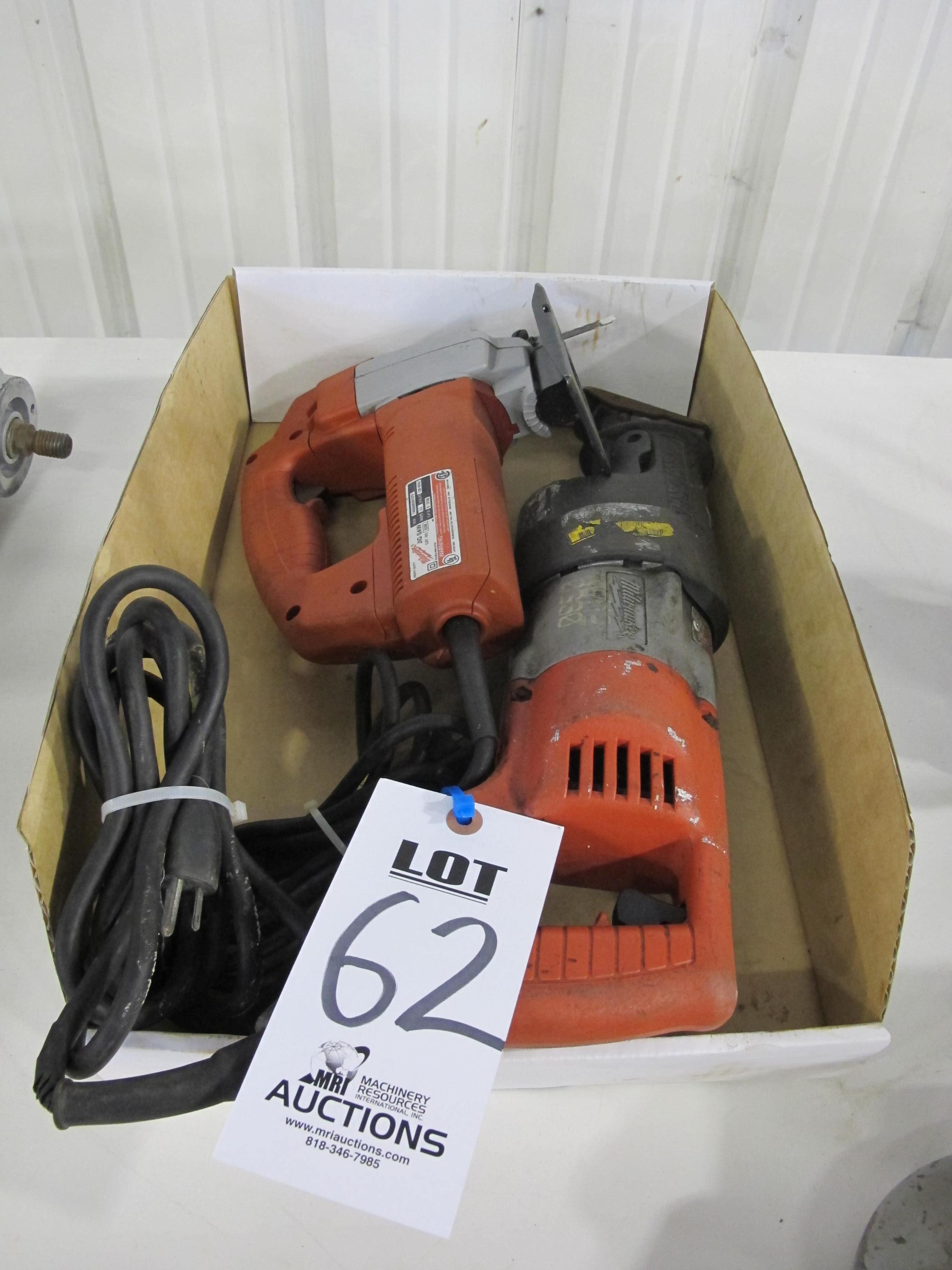 LOT (2) ASSORTED ELECTRIC HAND TOOLS (G-49) LOADING & HANDLING FEE $5-