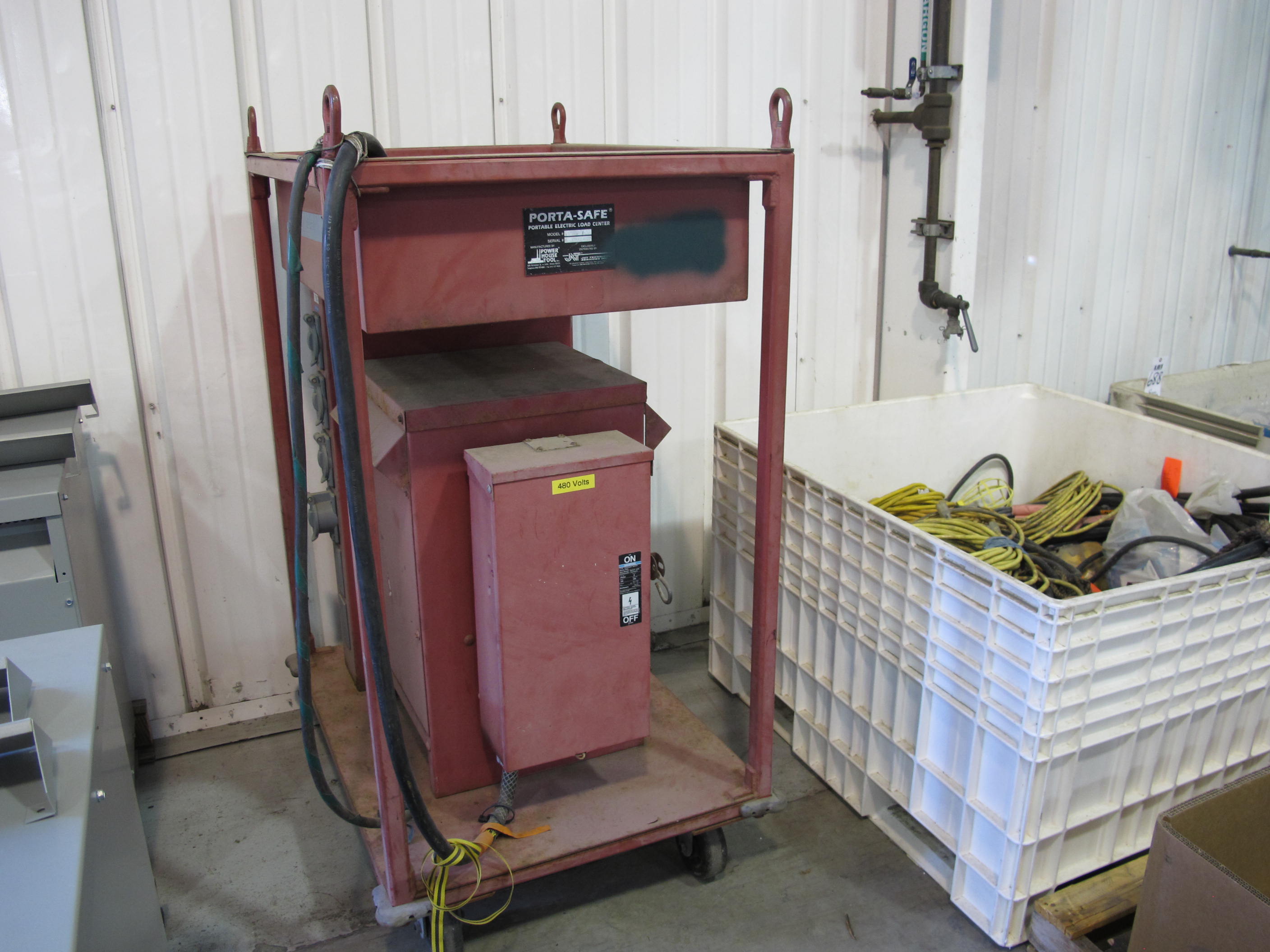 LOT (2) PORTA-SAFE PORTABLE ELECTRIC LOAD CENTER (G-49) LOADING & HANDLING FEE $30-