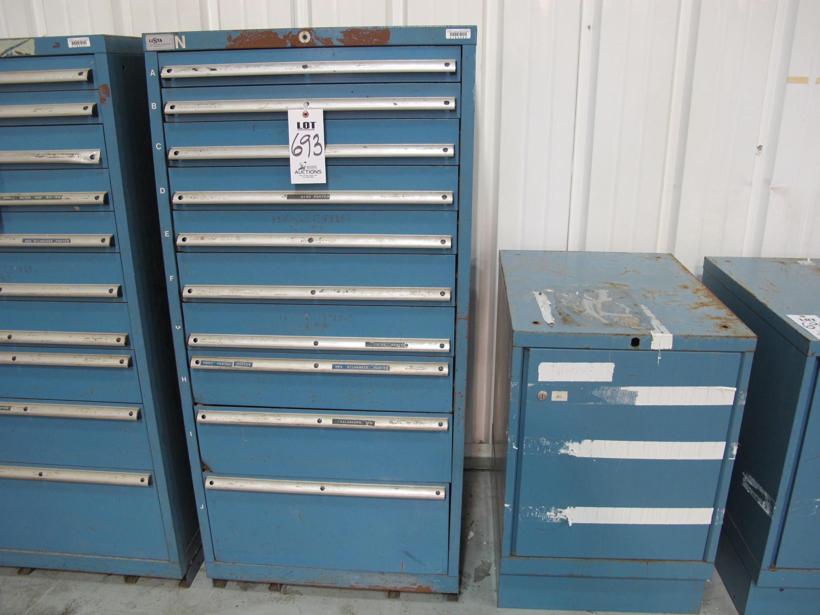 LISTA 10-DRAWER TOOL CABINET (G-49) LOADING & HANDLING FEE $25-