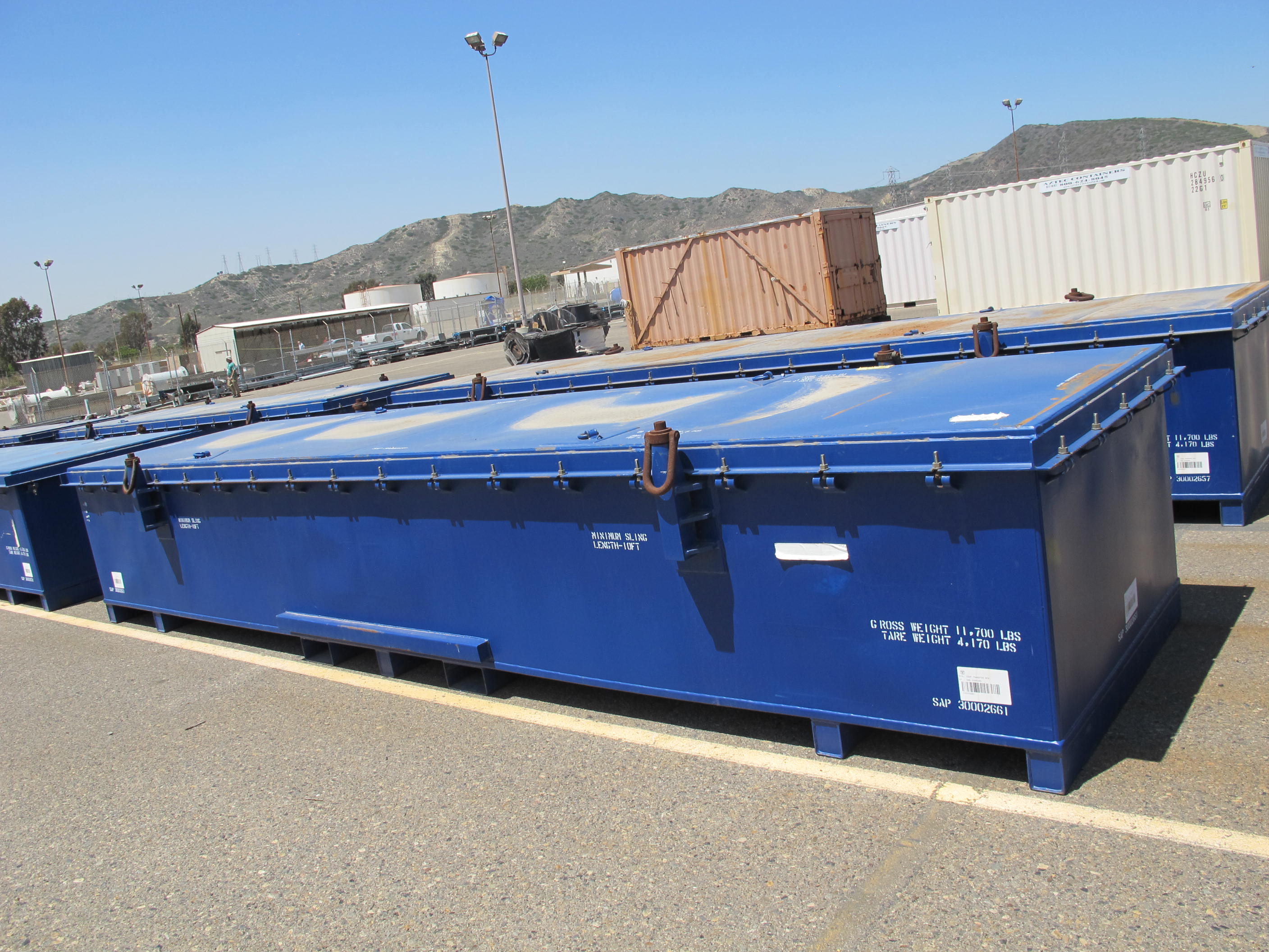 CEDM TRANSFER BOX , 56" X 20' X 40" X 4,170 LBS (G-49 YARD) LOADING & HANDLING FEE $100-