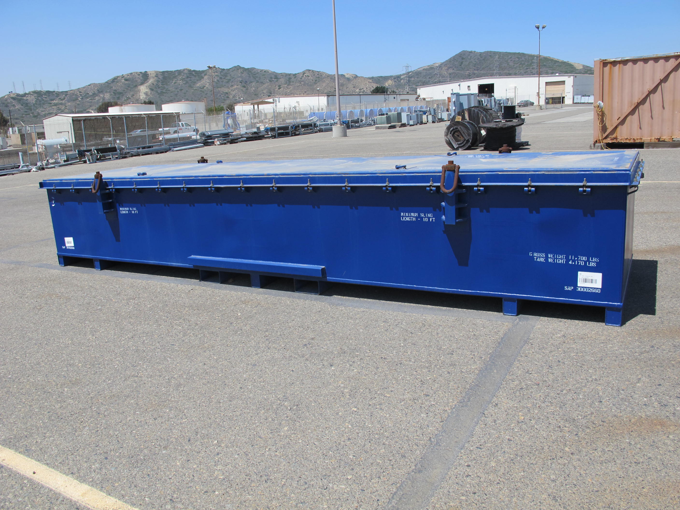 CEDM TRANSFER BOX , 56" X 20' X 40" X 4,170 LBS (G-49 YARD) LOADING & HANDLING FEE $100-