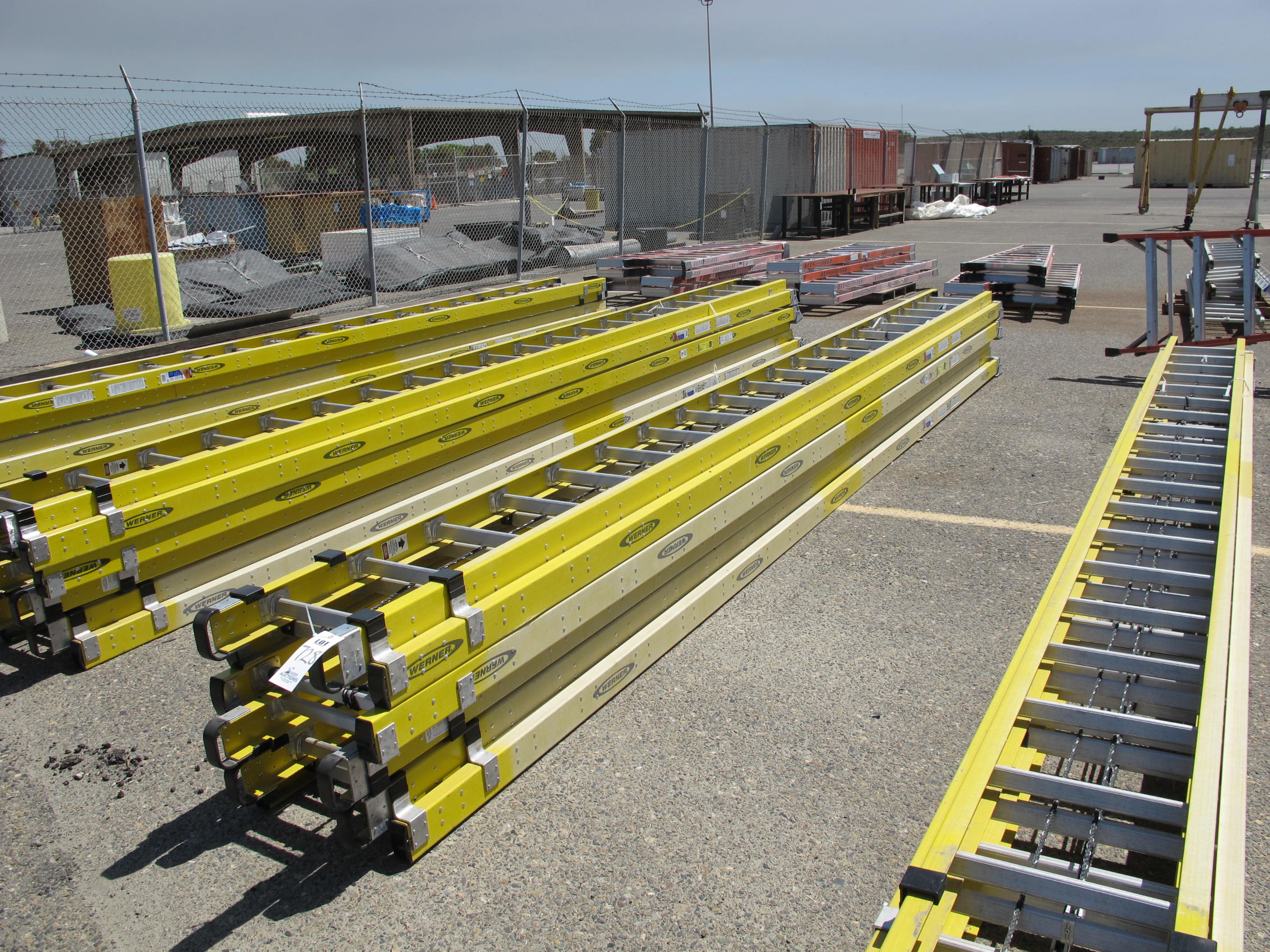 LOT (2) METAL RACKS (SAVE YARD) LOADING & HANDLING FEE $100-