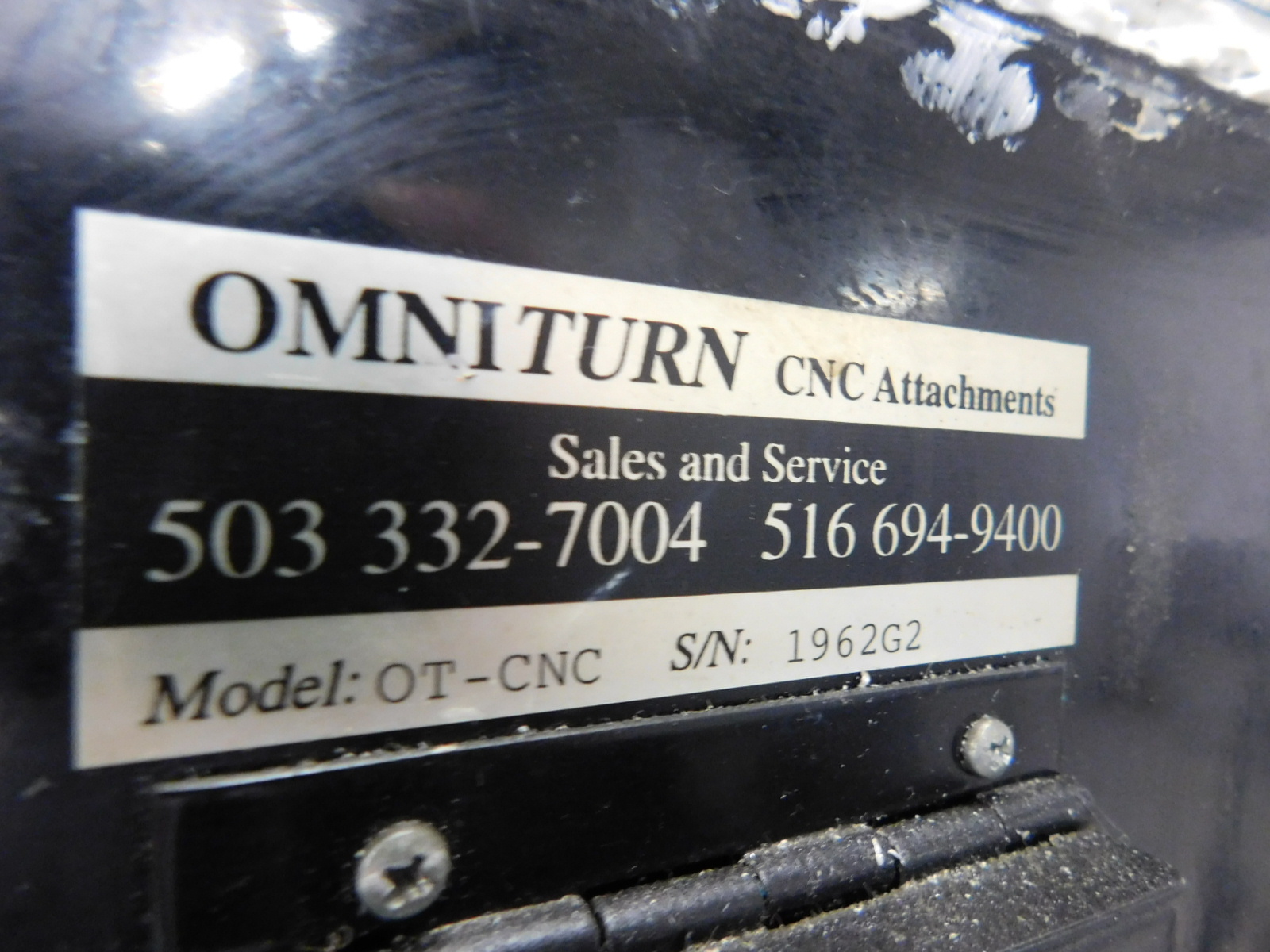 OMNITURN CNC SECOND OPERATION LATHE, MODEL OT-CNC, S/N 1962G2-75