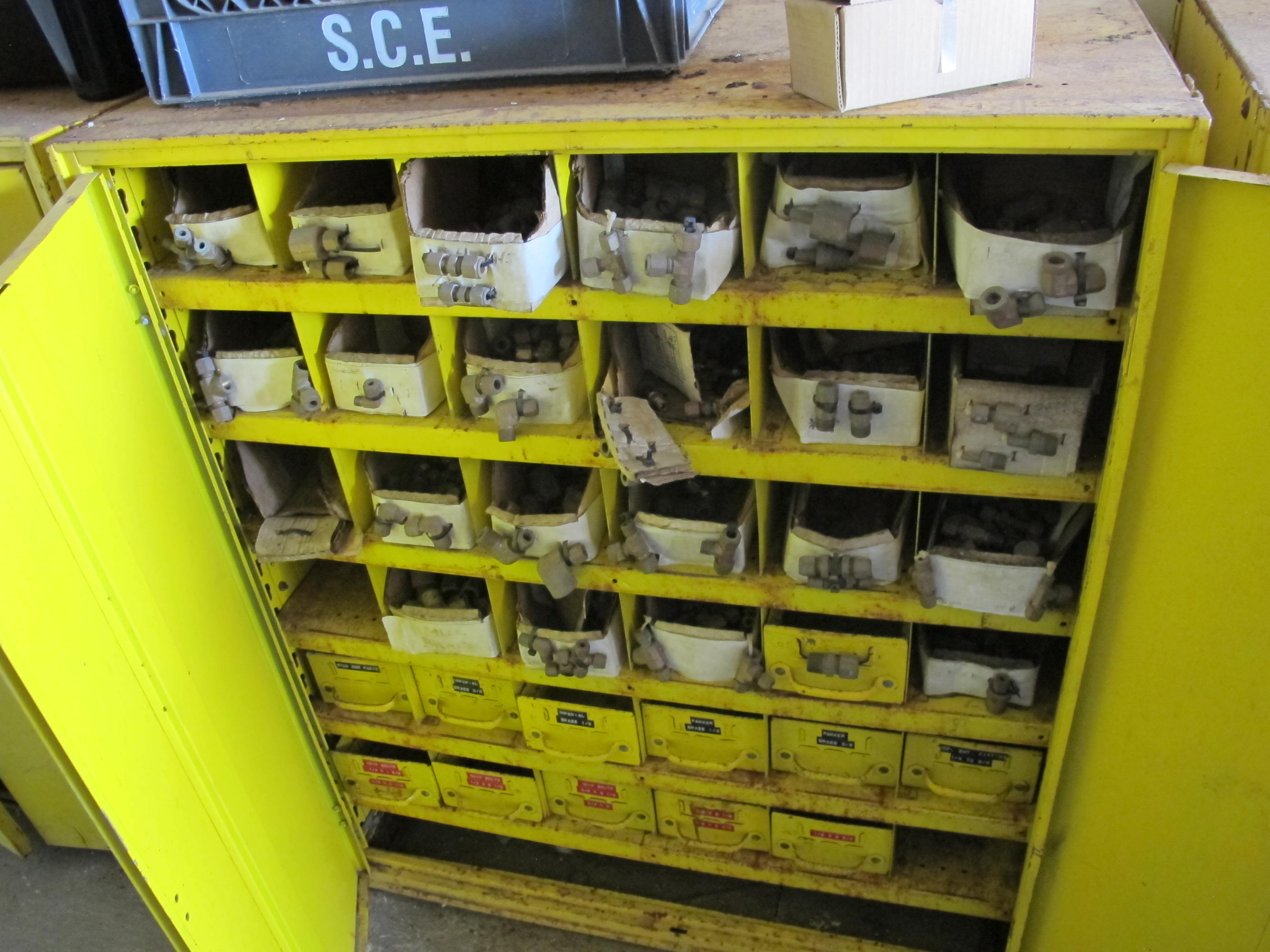 8' X 8' X 20' STORAGE CONTAINER W/ CONTENTS (G-49 YARD) LOADING & HANDLING FEE $175-