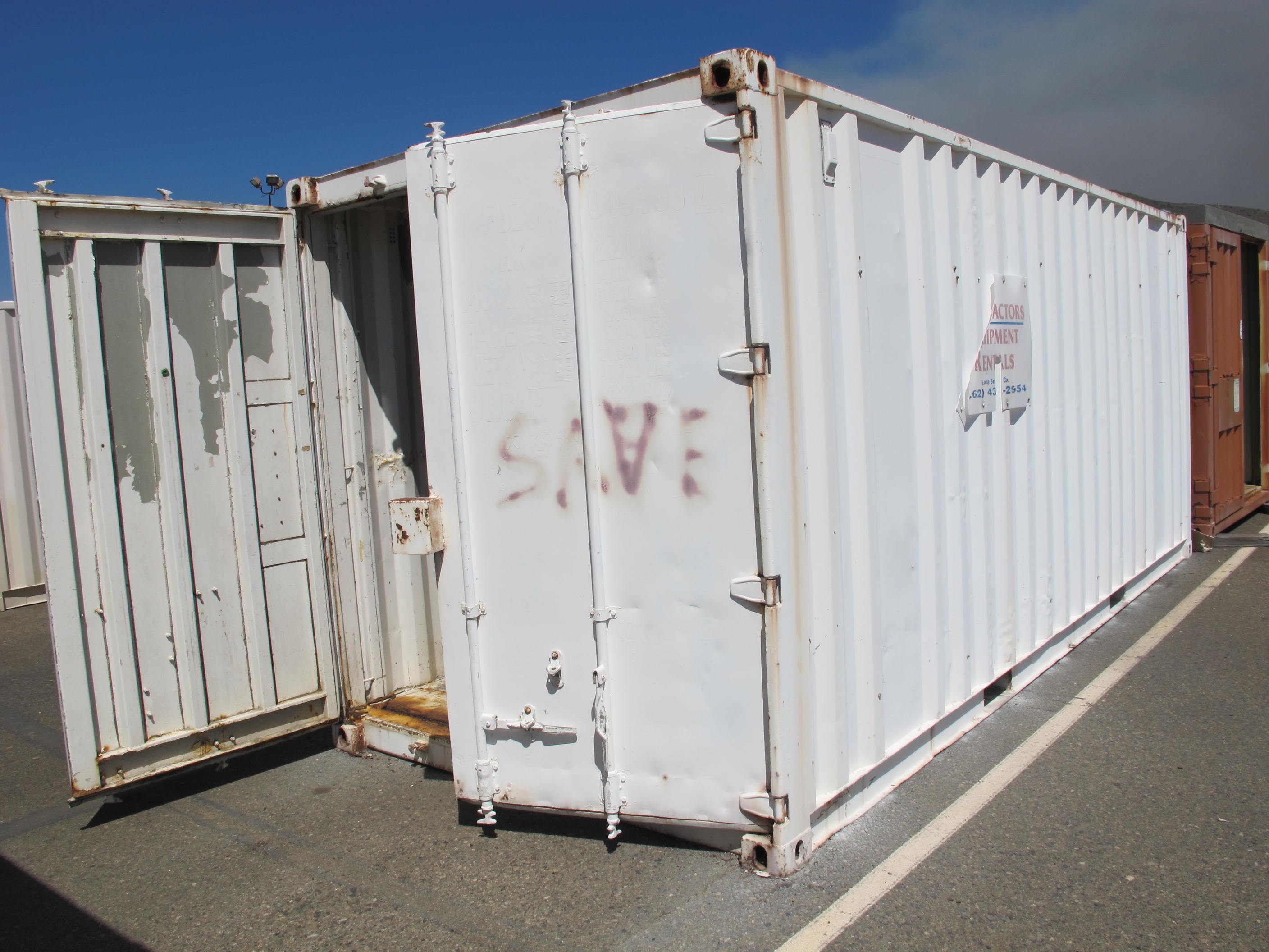 8' X 8' X 20' STORAGE CONTAINER W/ CONTENTS (G-49 YARD) LOADING & HANDLING FEE $175-