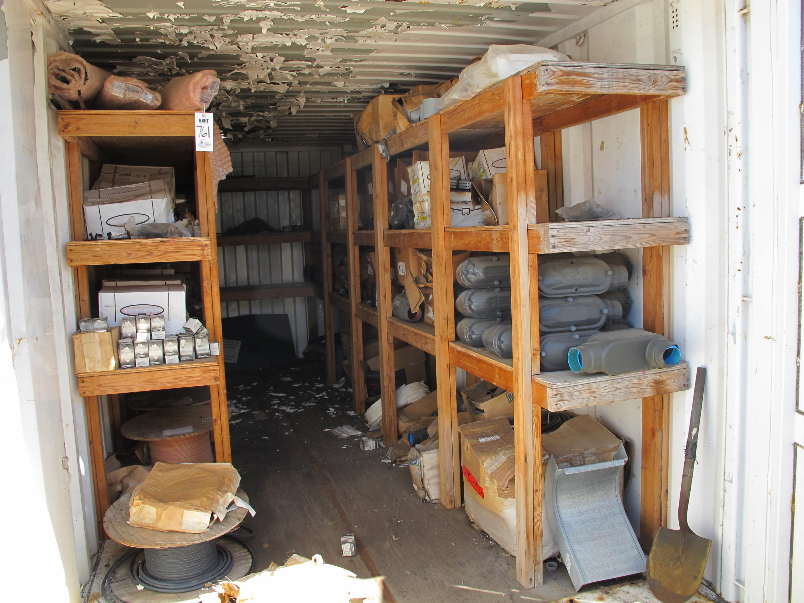 8' X 8' X 20' STORAGE CONTAINER W/ CONTENTS (G-49 YARD) LOADING & HANDLING FEE $175-