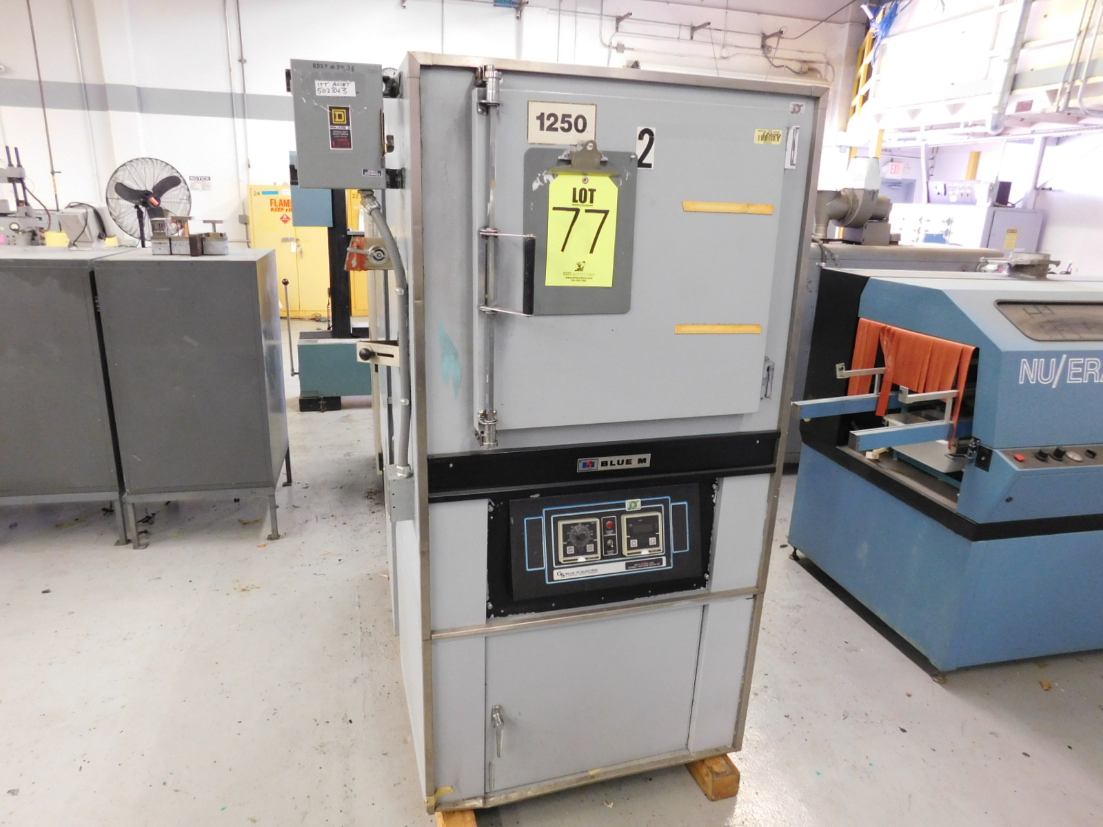 BLUE M OVEN, MODEL POM7-206C3, TEMP RANGE: UP TO 343 DEG. C/650 DEG. F, S/N P38-1779-77