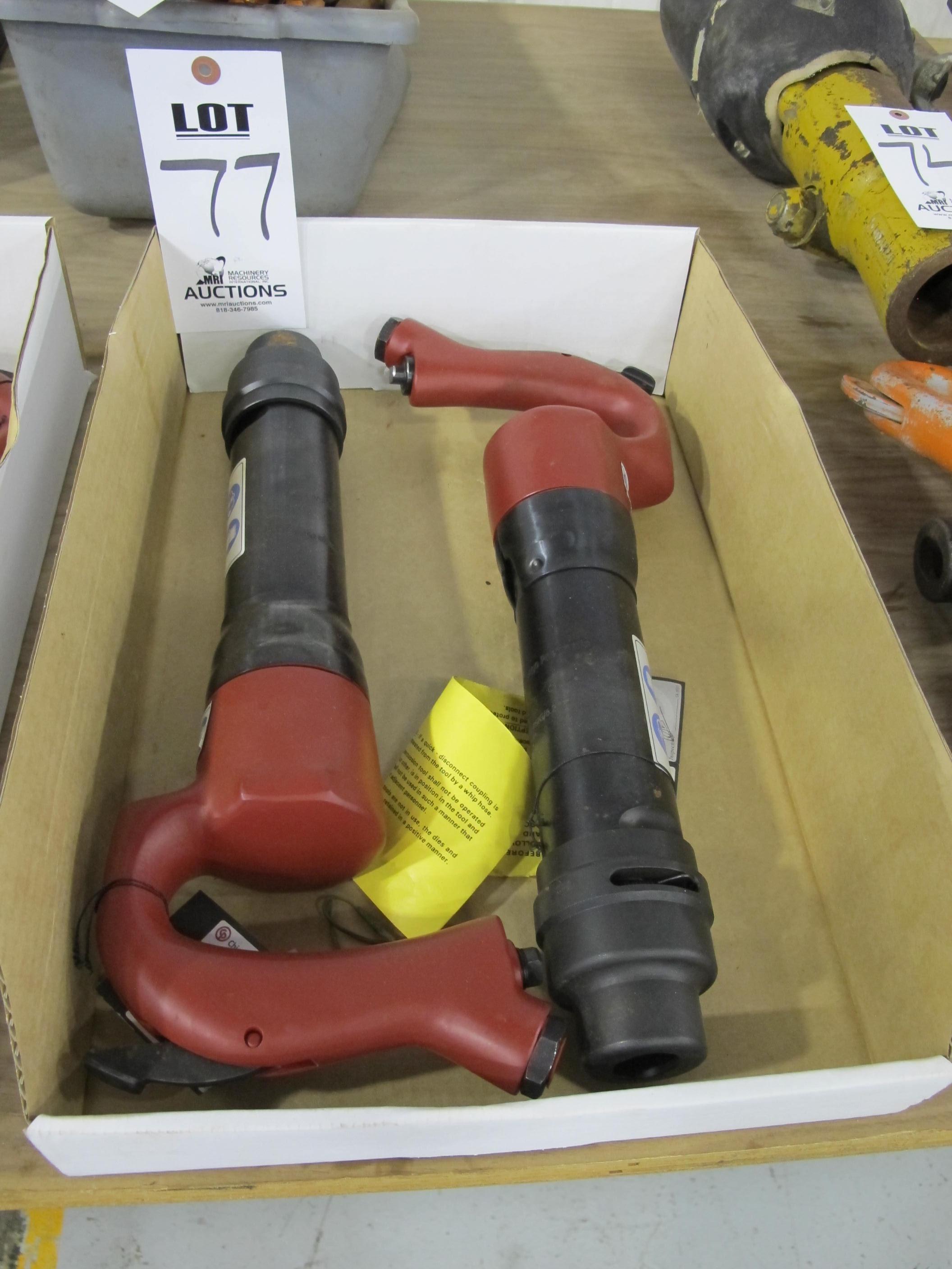 LOT (2) NEW CHICAGO PNEUMATIC CHIPPING HAMMERS (G-49) LOADING & HANDLING FEE $5-