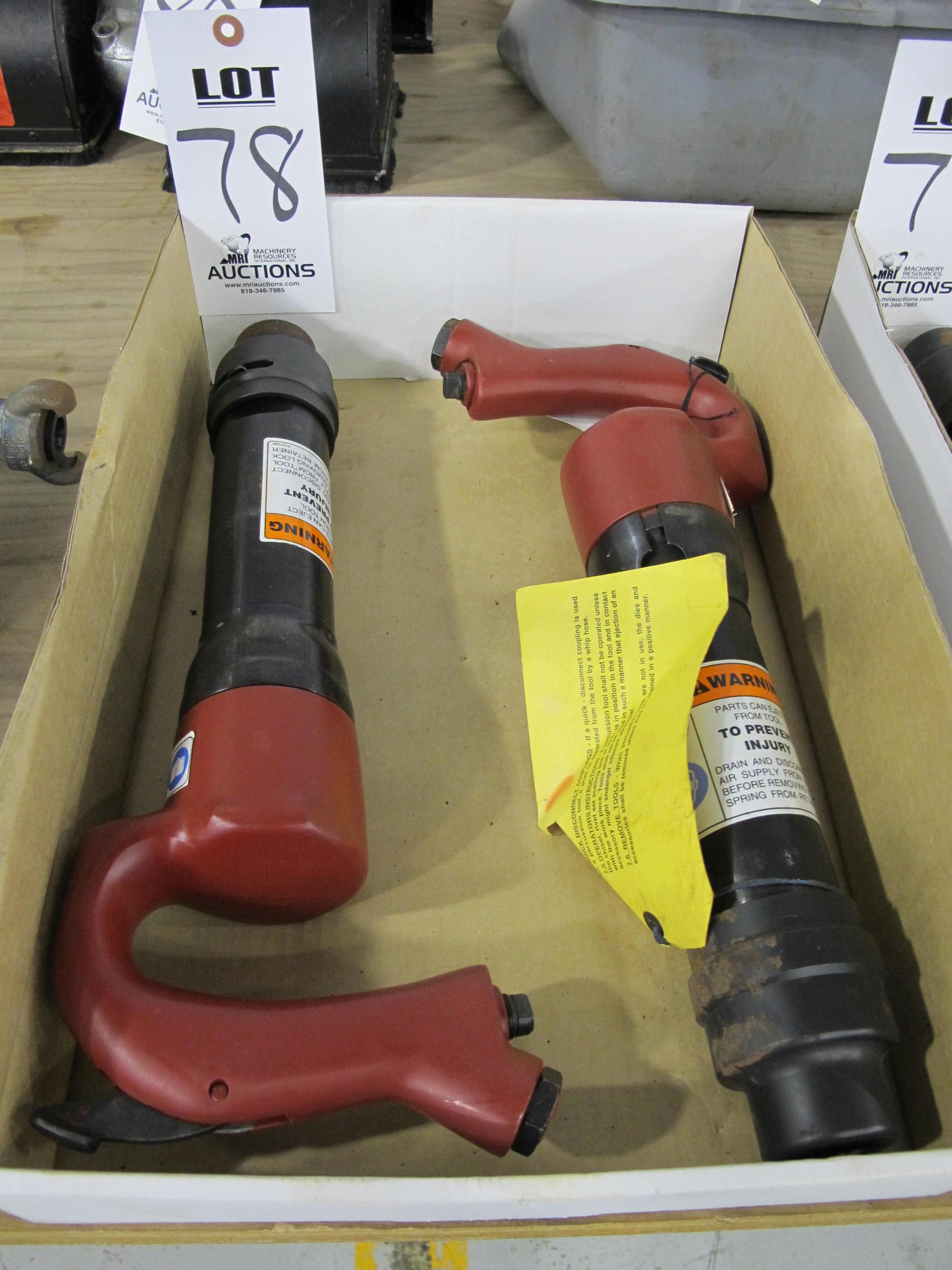 LOT (2) NEW CHICAGO PNEUMATIC CHIPPING HAMMERS (G-49) LOADING & HANDLING FEE $5-