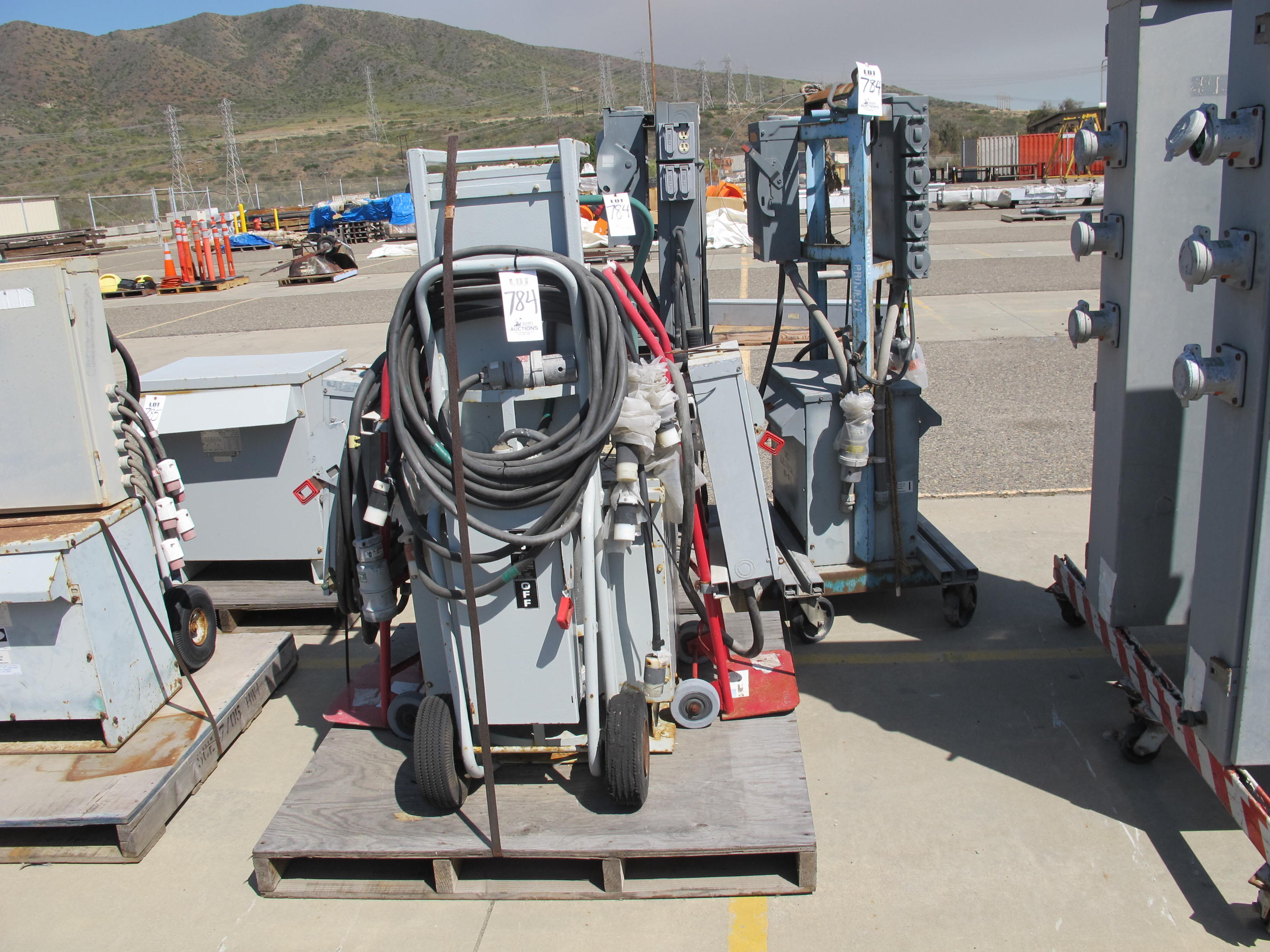 LOT (4) ASSORTED ELECTRICAL BOXES (G-49 YARD) LOADING & HANDLING FEE $15-