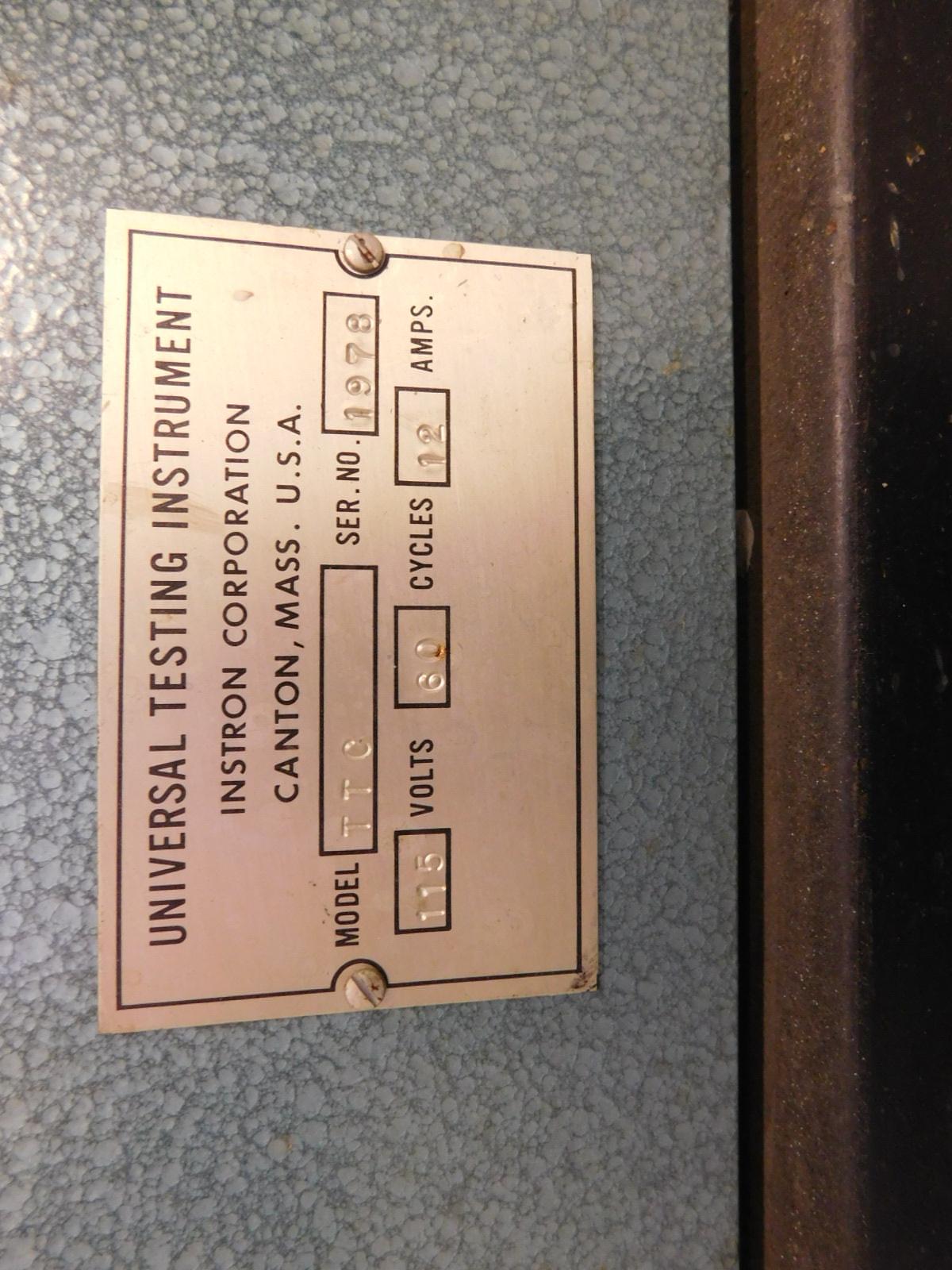 INSTRON TENSILE TESTER, (2) PCS. BOTH WITH S/N 1978-82