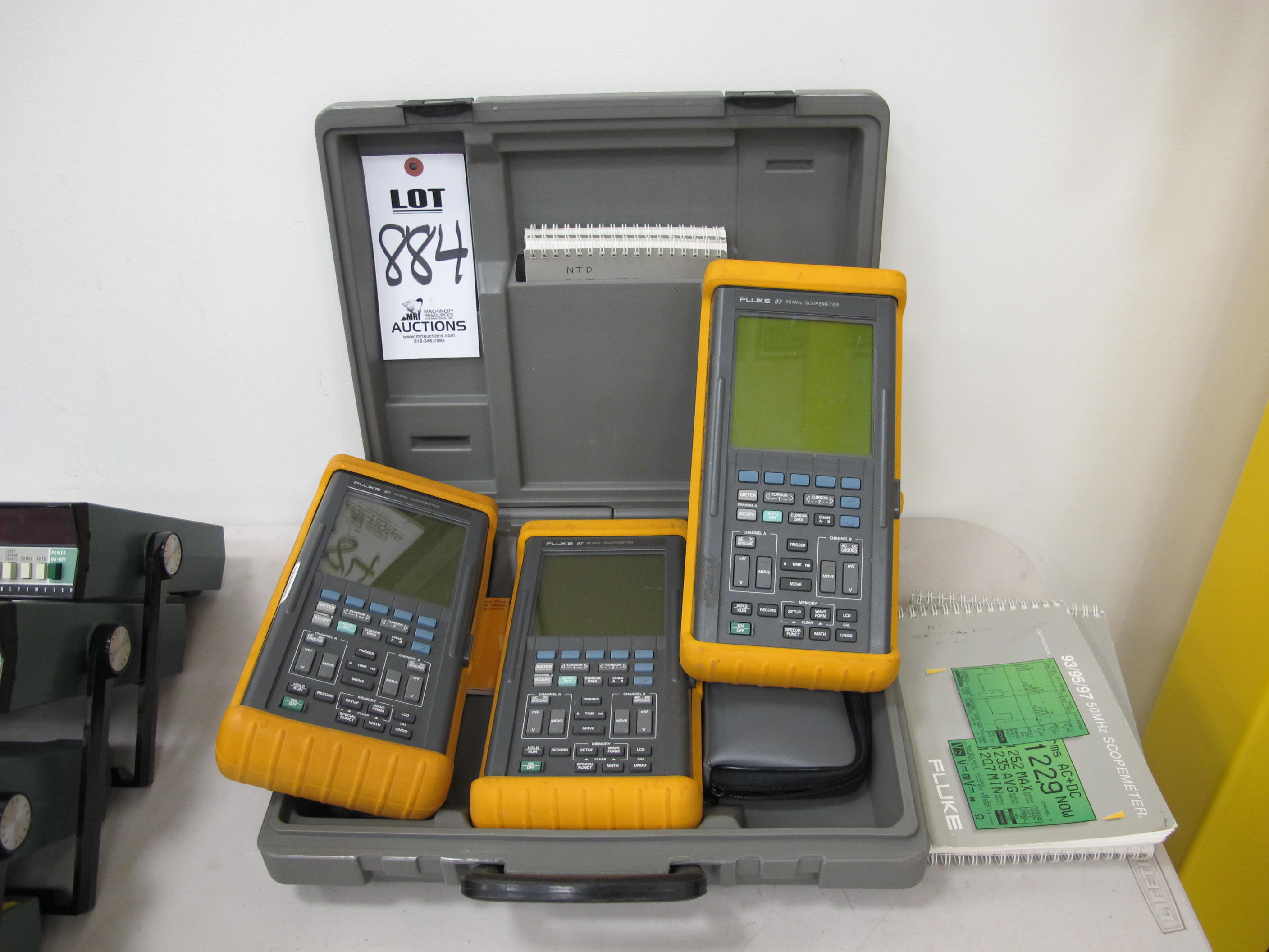 LOT (4) FLUKE MODEL 8600A DIGITAL MULTIMETERS (G-49) LOADING & HANDLING FEE $5-