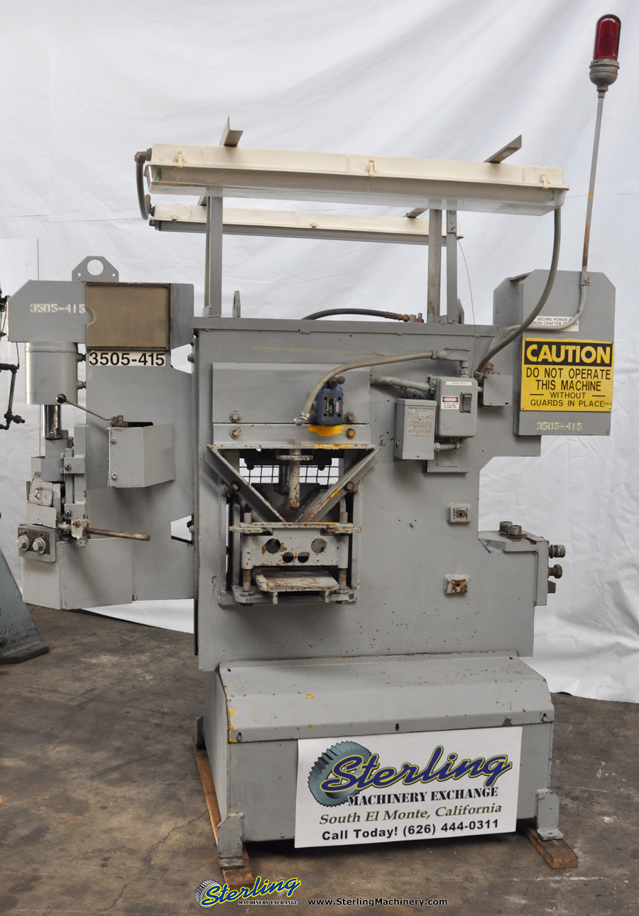 70 Ton Used Iron Crafter Hydraulic Ironworker, Mdl. 70-70, 9 Plate Shear-5