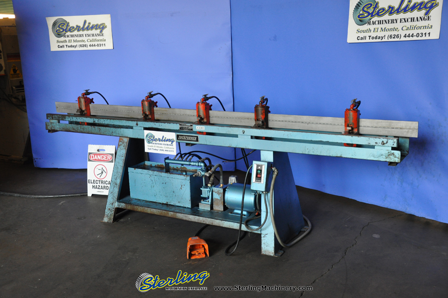 16 Ga. x 10' Used Lockformer Commercial Speed Notcher, Mdl. TDC, Foot Pedal, (5) Slip & Drive Heads, 3-V Notchers, 2 Coper Notchers-32