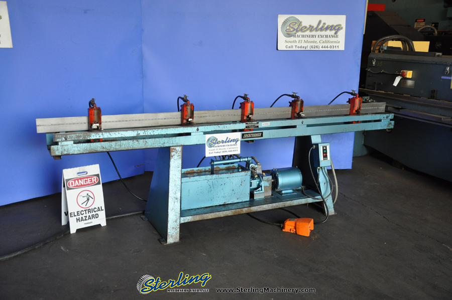 16 Ga. x 10' Used Lockformer Commercial Speed Notcher, Mdl. TDC, Foot Pedal, (5) Slip & Drive Heads, 3-V Notchers, 2 Coper Notchers-32
