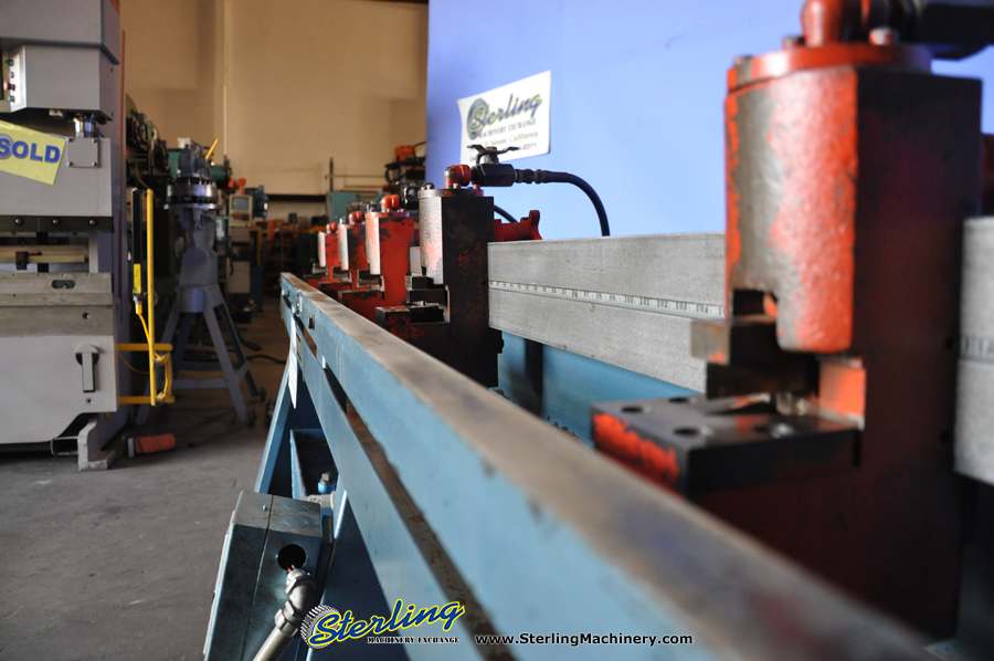 16 Ga. x 10' Used Lockformer Commercial Speed Notcher, Mdl. TDC, Foot Pedal, (5) Slip & Drive Heads, 3-V Notchers, 2 Coper Notchers-32