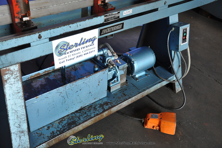 16 Ga. x 10' Used Lockformer Commercial Speed Notcher, Mdl. TDC, Foot Pedal, (5) Slip & Drive Heads, 3-V Notchers, 2 Coper Notchers-32