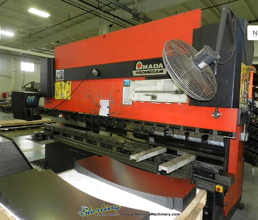 125 Ton x 14' Used Amada Promecam Hydraulic 8 axis CNC Press Brake, Mdl. HFBO-125, Operateur 8 Axis CNC Control, Foot Pedal-33