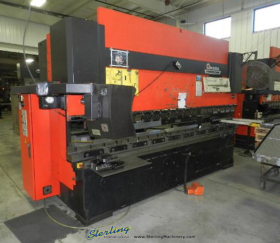 125 Ton x 14' Used Amada Promecam Hydraulic 8 axis CNC Press Brake, Mdl. HFBO-125, Operateur 8 Axis CNC Control, Foot Pedal-33